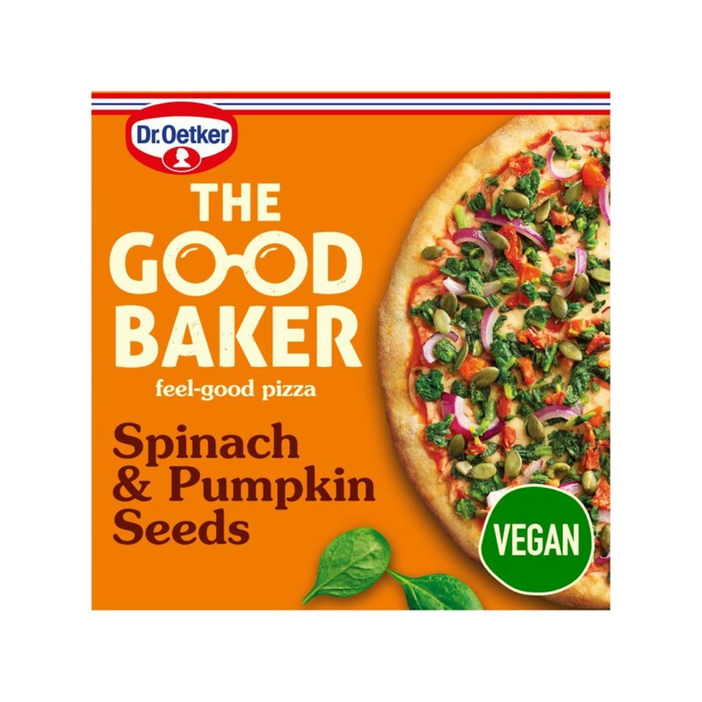 Dr. Oetker The Good Baker Vegan Stonebaked Spinach Pizza