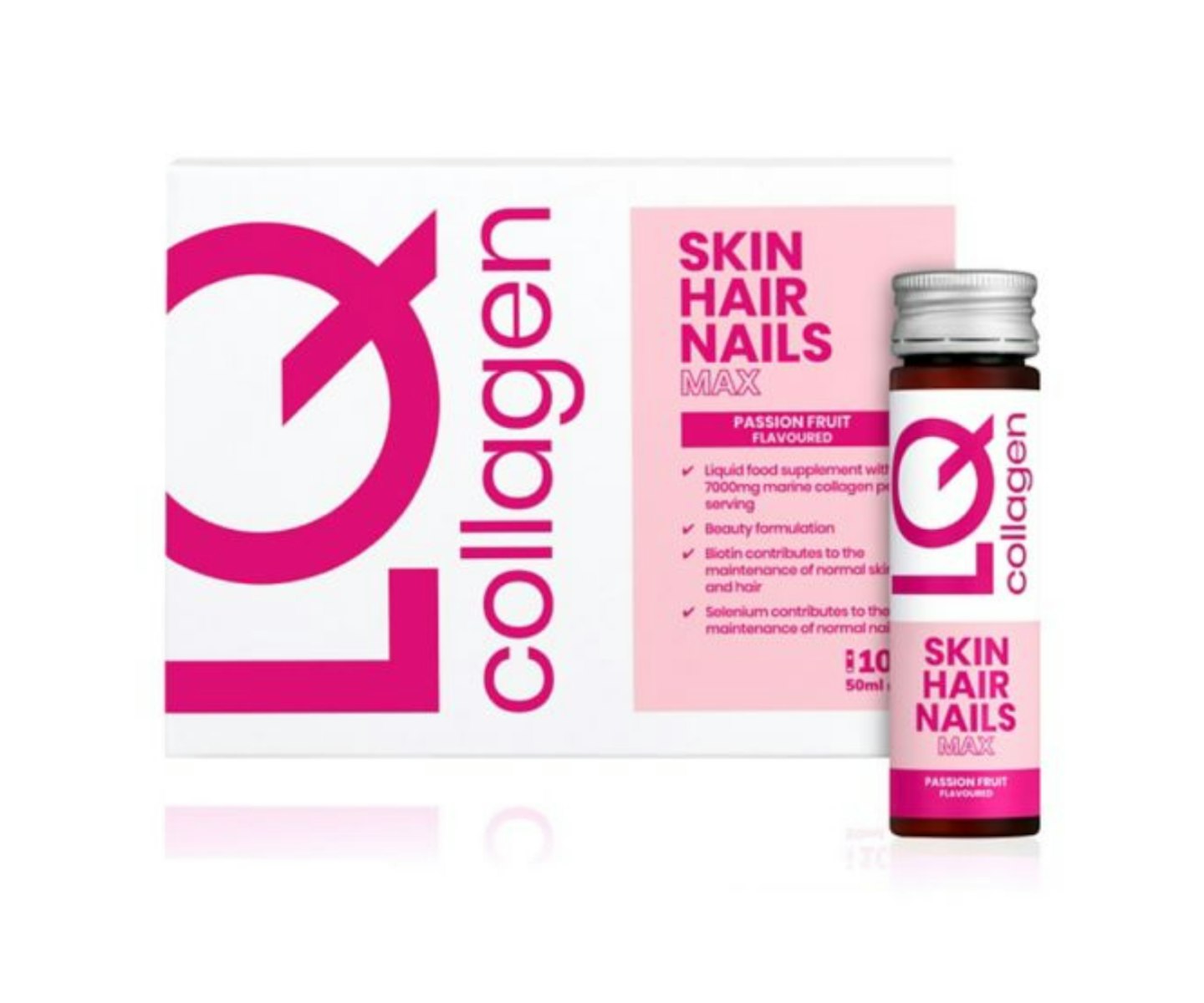 LQ Collagen Skin Hair Nails Max 10 x 50ml Bottles