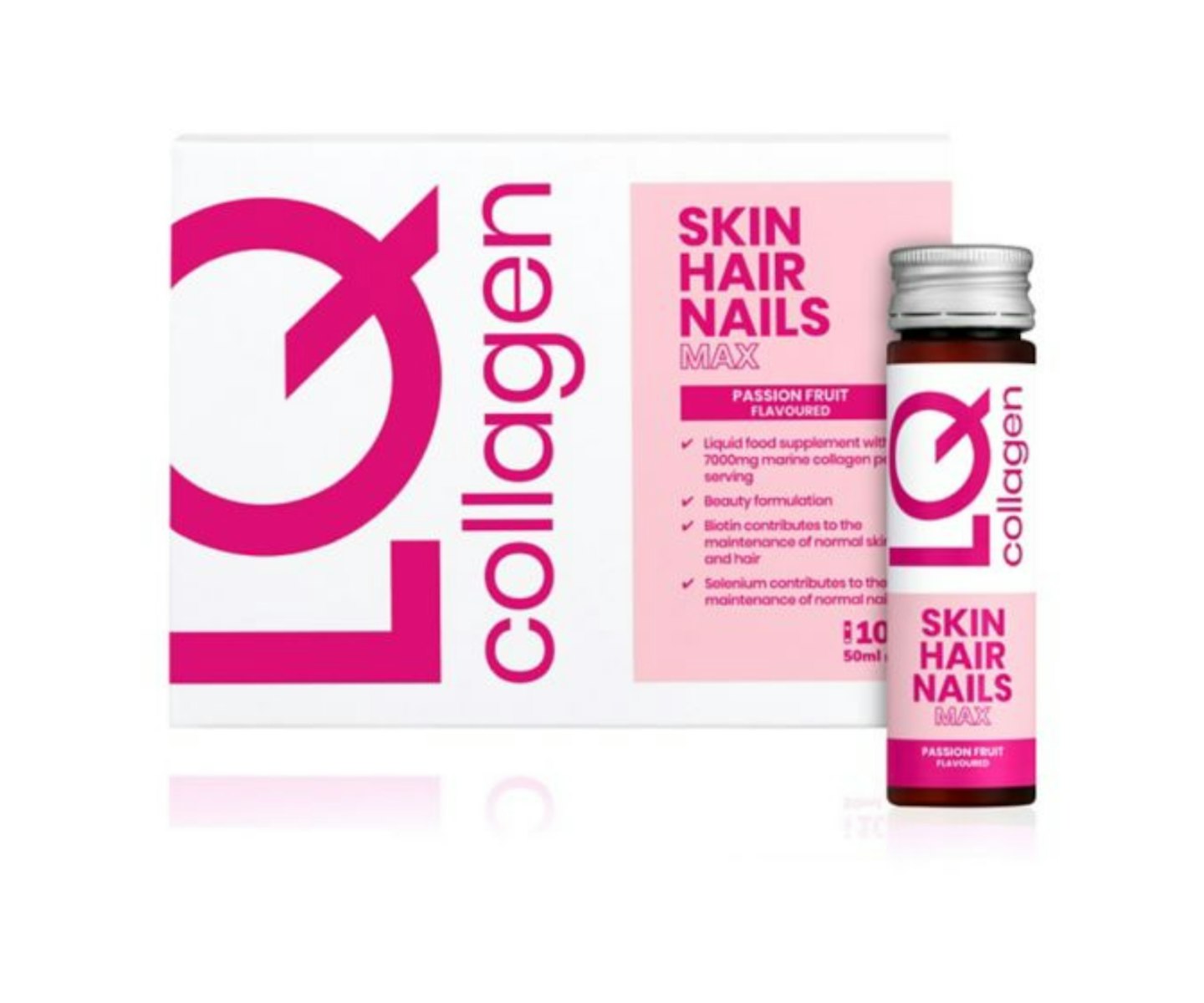 LQ Collagen Skin Hair Nails Max 10 x 50ml Bottles