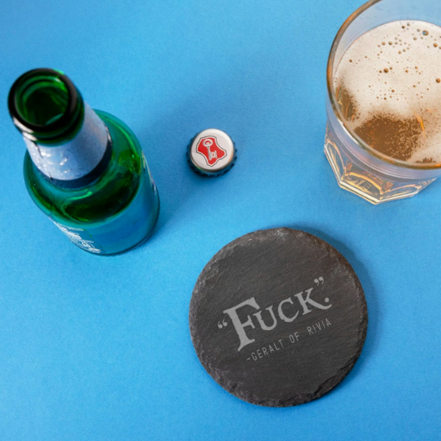 F*ck Slate Coaster