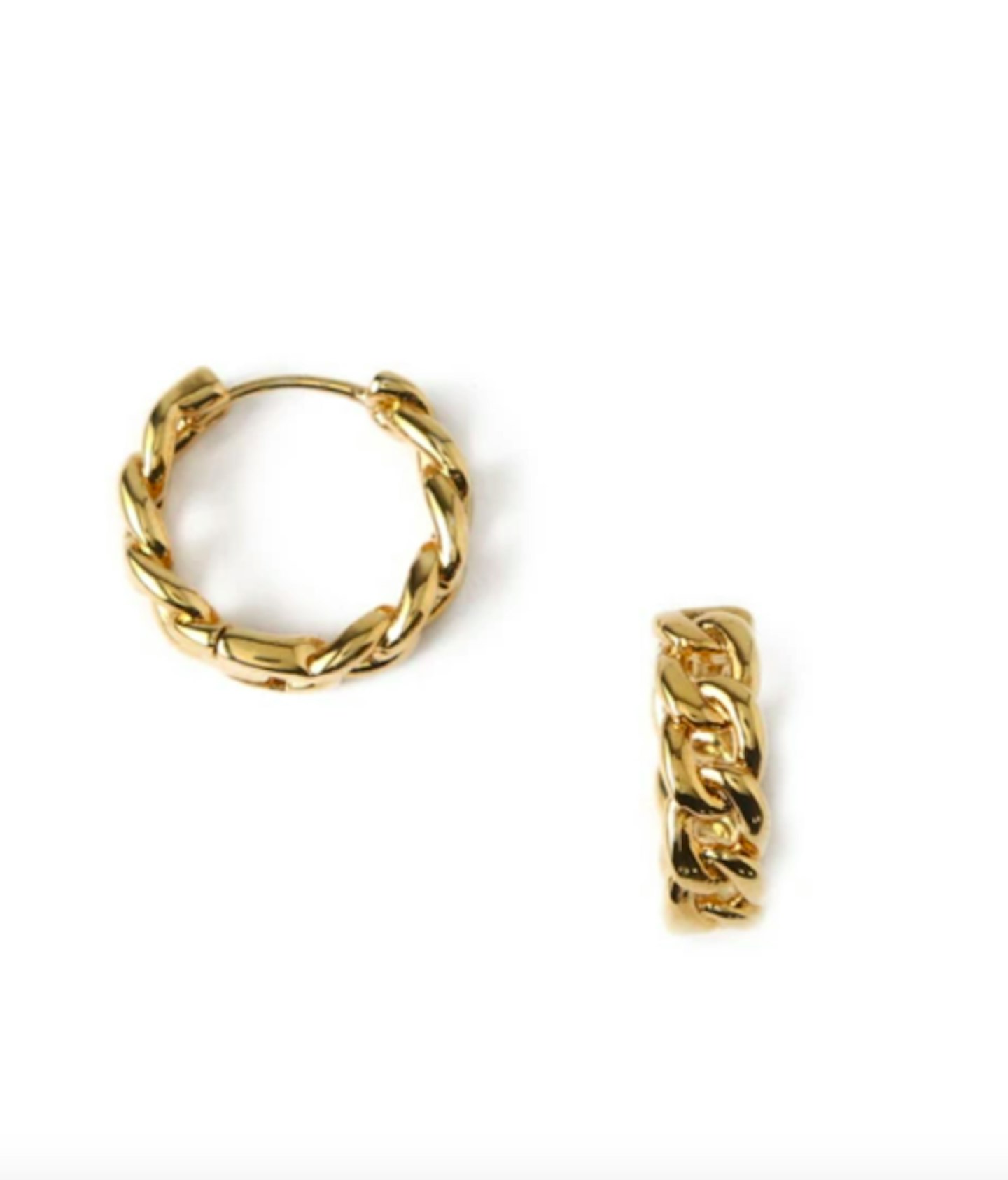 Orelia, Chain Huggie Hoop Earrings, £18