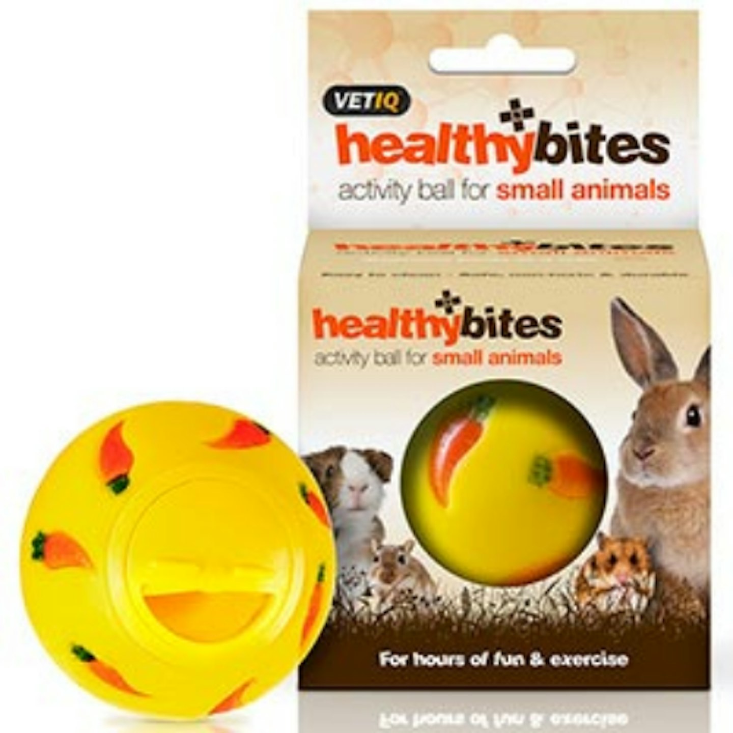 VetIQ Healthy Bites Activity Treat Ball for Small Animals Assorted