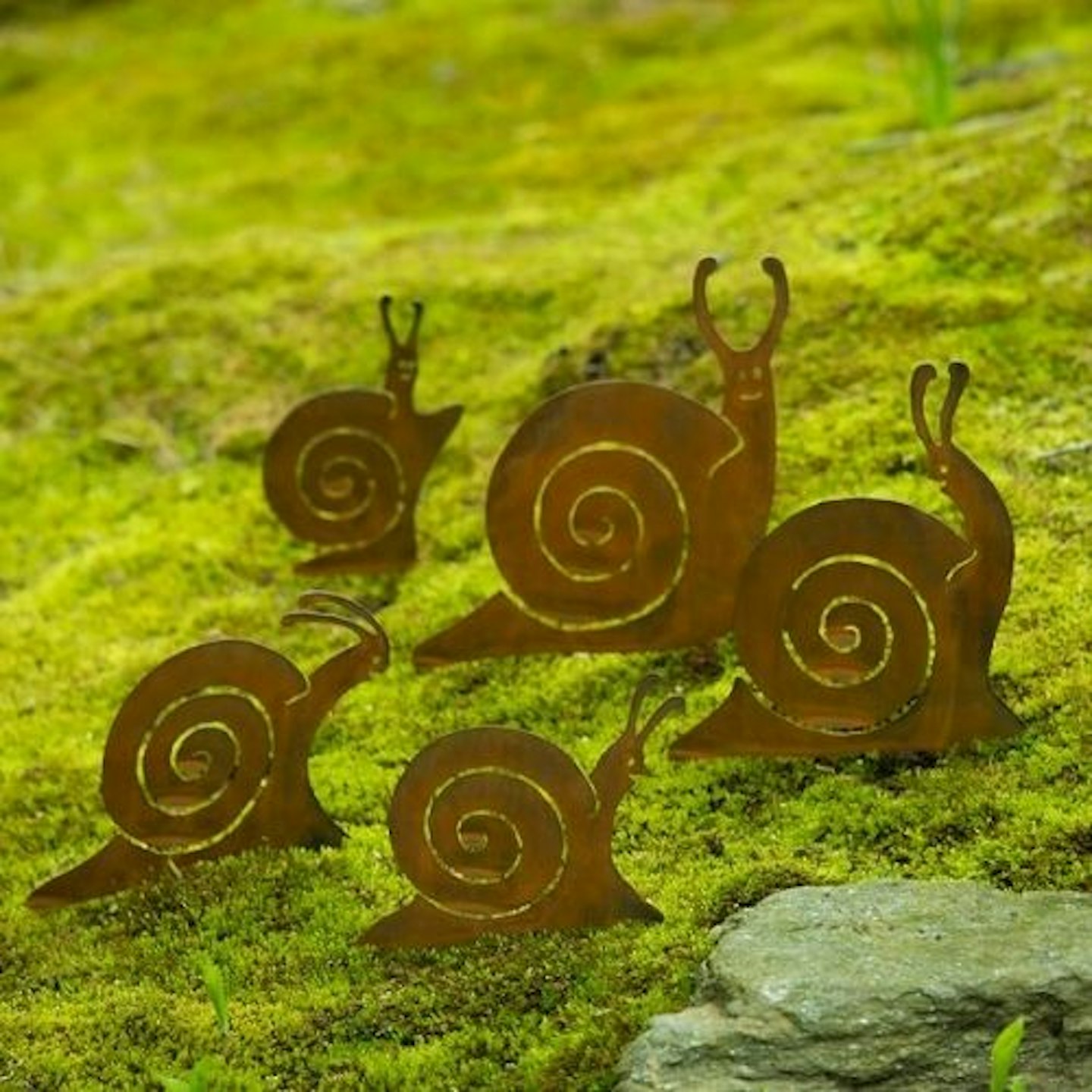 Snail Family Garden Sculpture Set