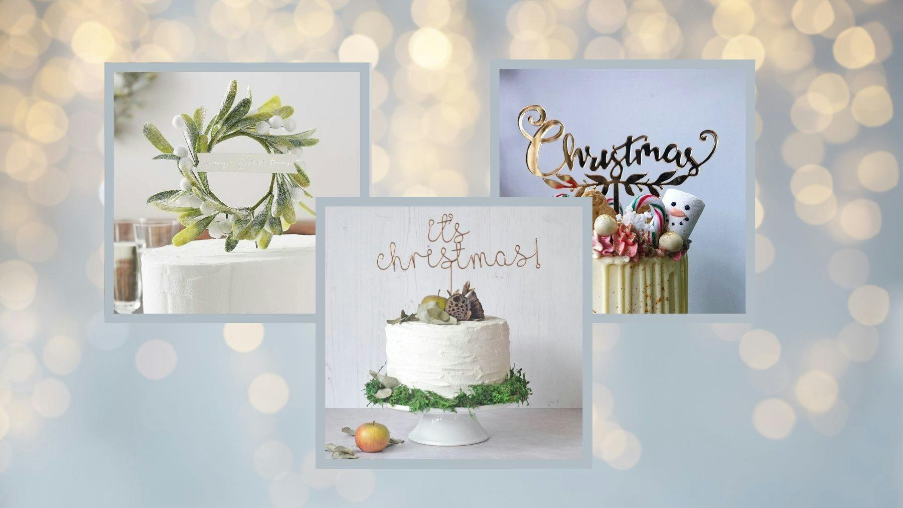 Merry Christmas Cake Topper | Icing Sheet / Wafer Paper | Edible Print |  eBay