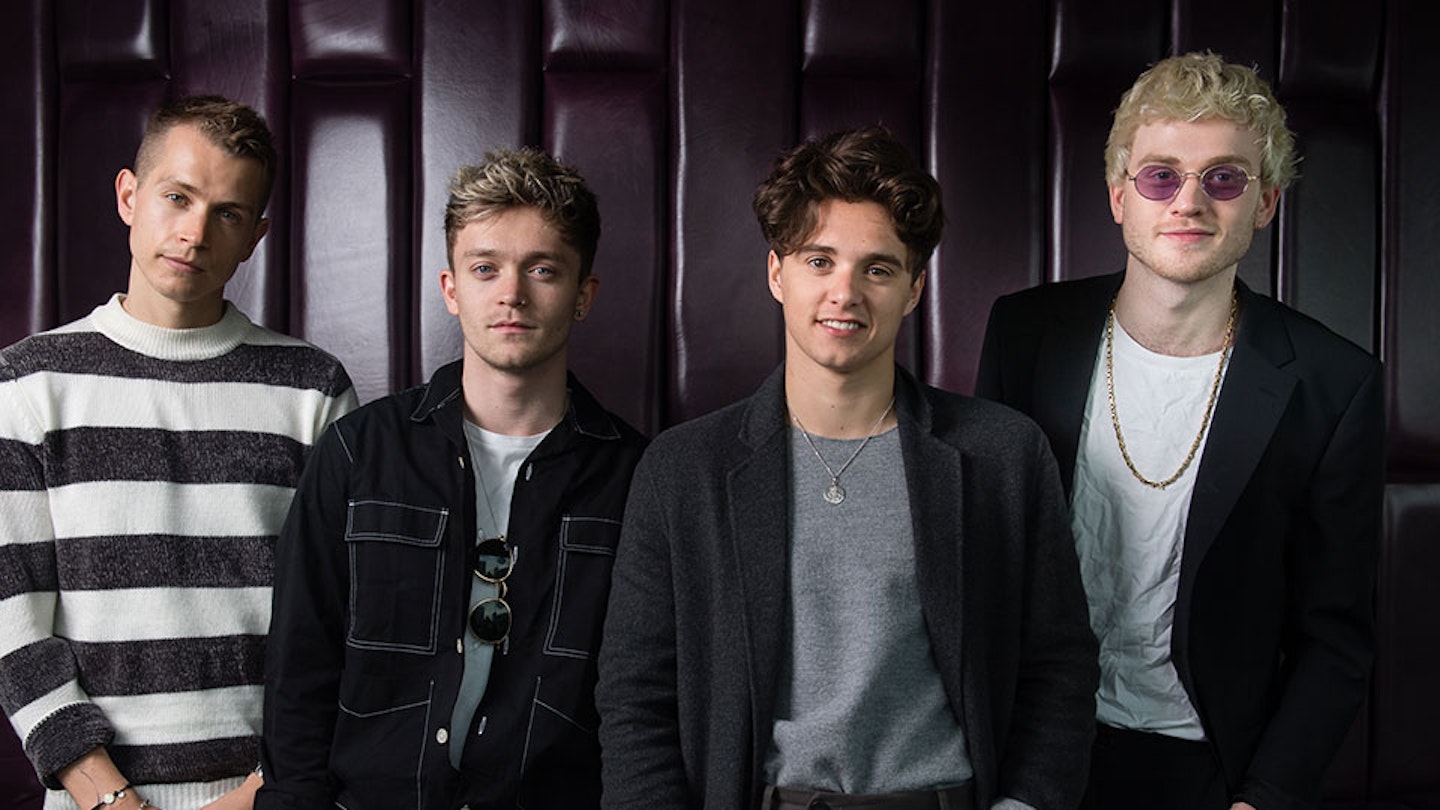 James McVey, Connor Ball, Bradley Simpson and Tristan Evans of The Vamps