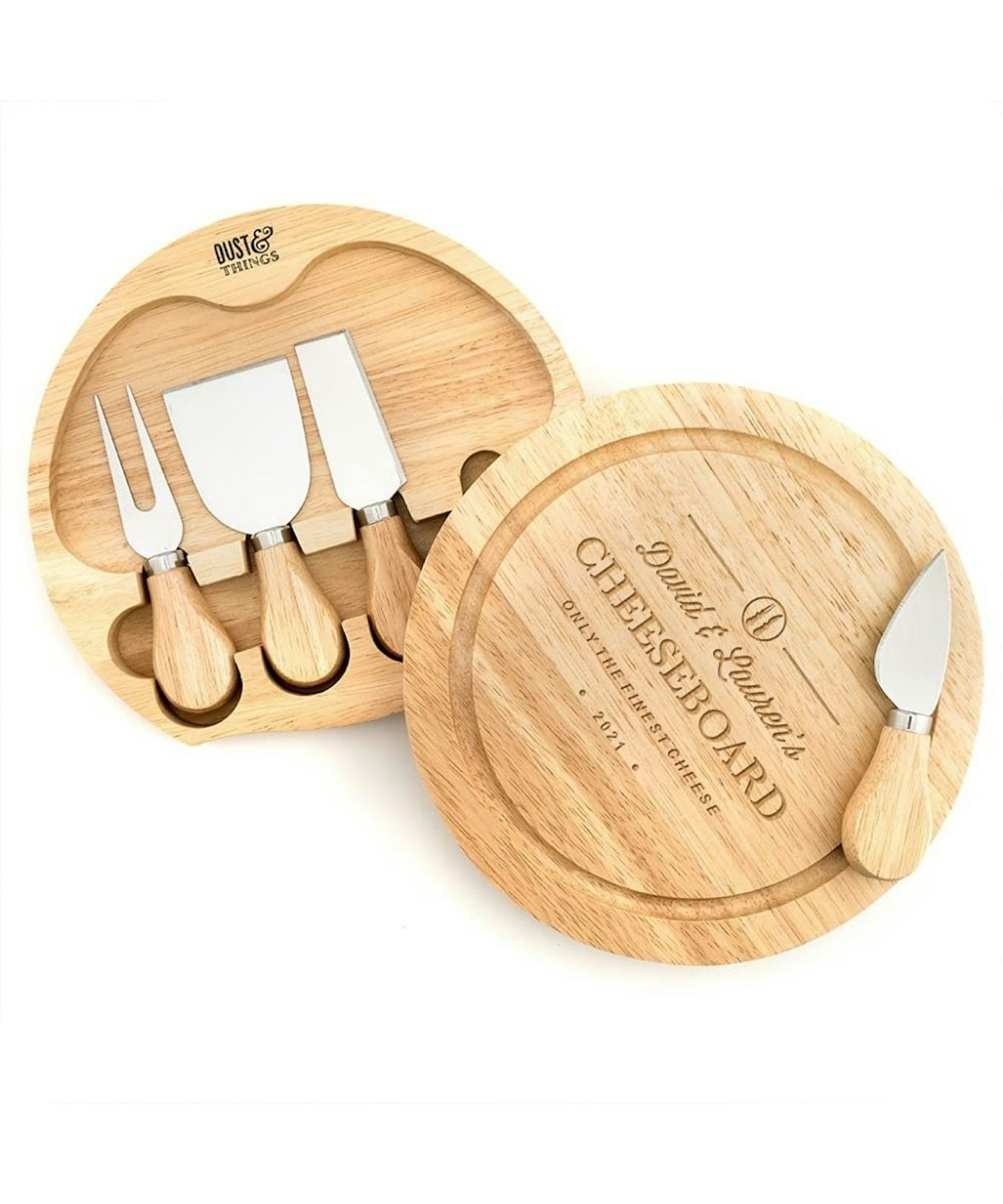 Personalised Cheese Board and Knife Set