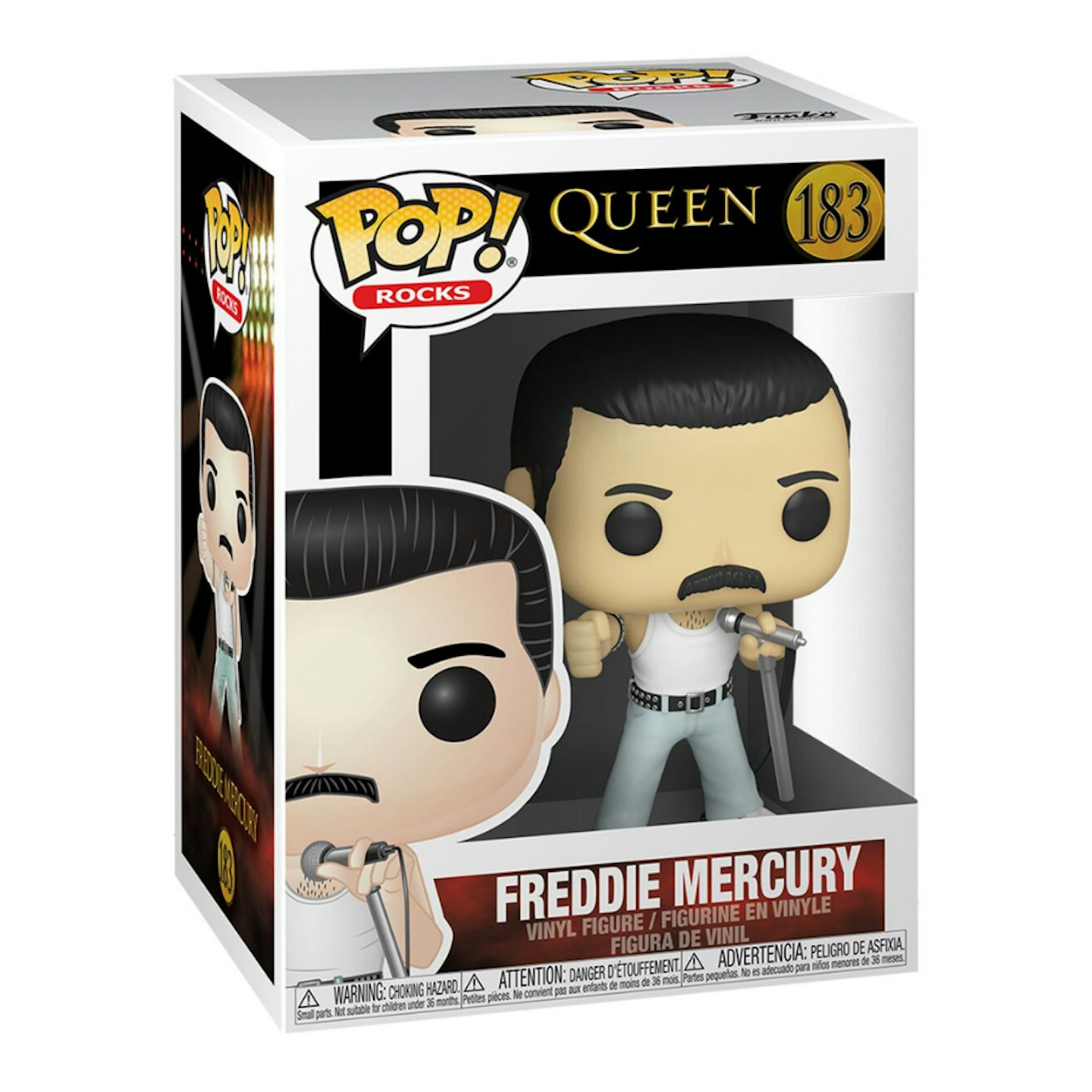 Freddie Mercury Rocks Vinyl Figur 183 Funko Pop!