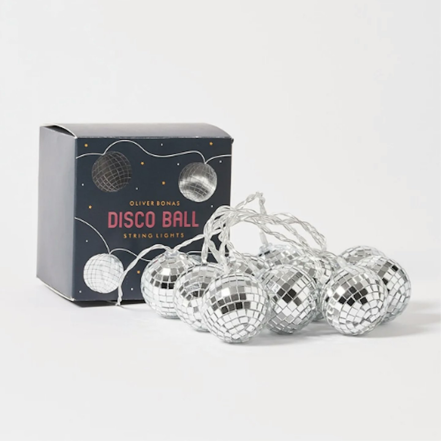 Lorie Glass Disco Ball String Lights