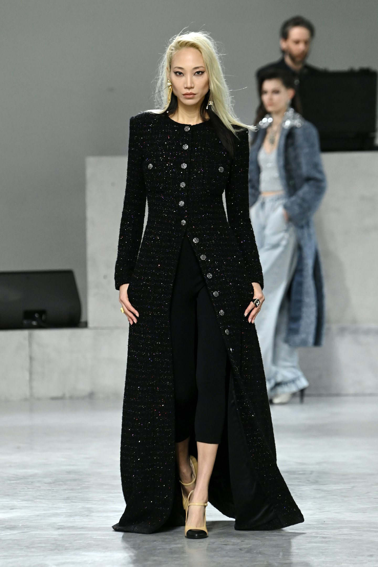 Soo Joo Park on the catwalk at Chanel's Métiers d’art