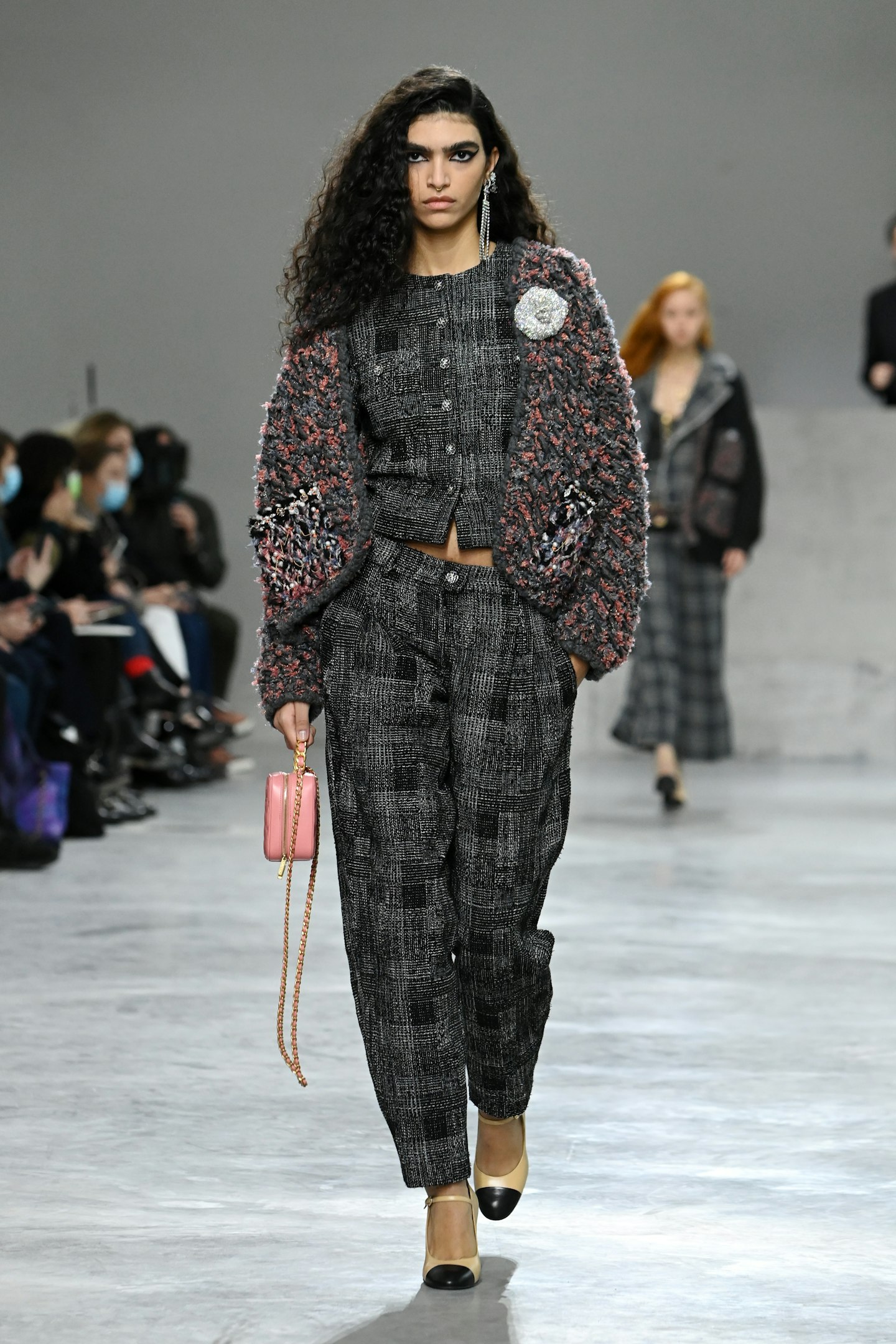 A model on the catwalk at Chanel's Métiers d’art