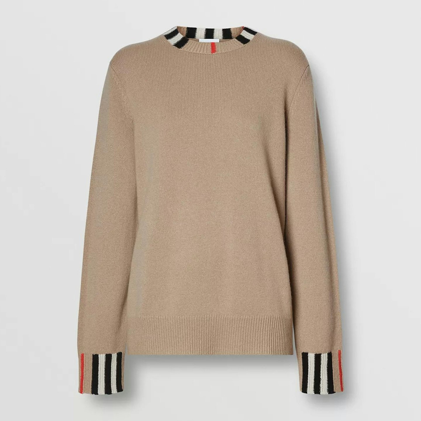 Iconic Stripe Trim Cashmere Jumper, £12