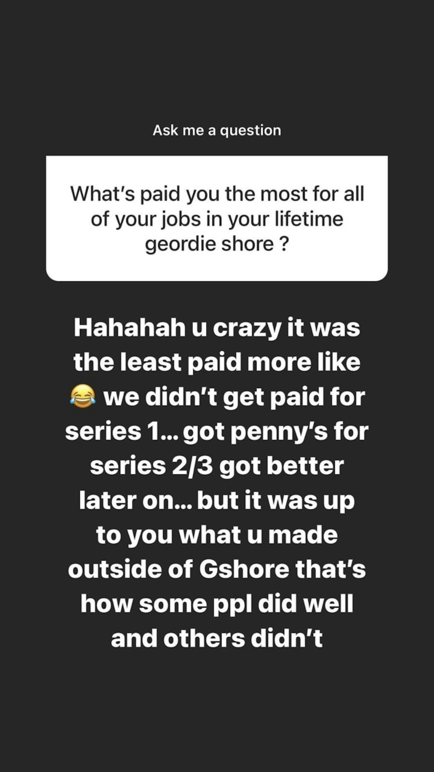 Geordie Shore salary