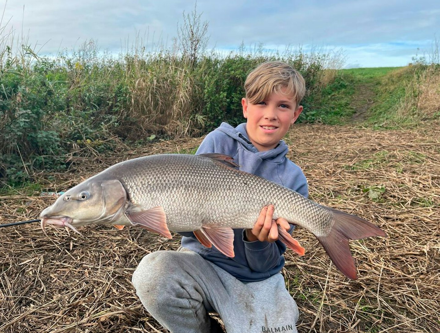 Archie Johnston fished the Trent for this 12lb 10oz barbel