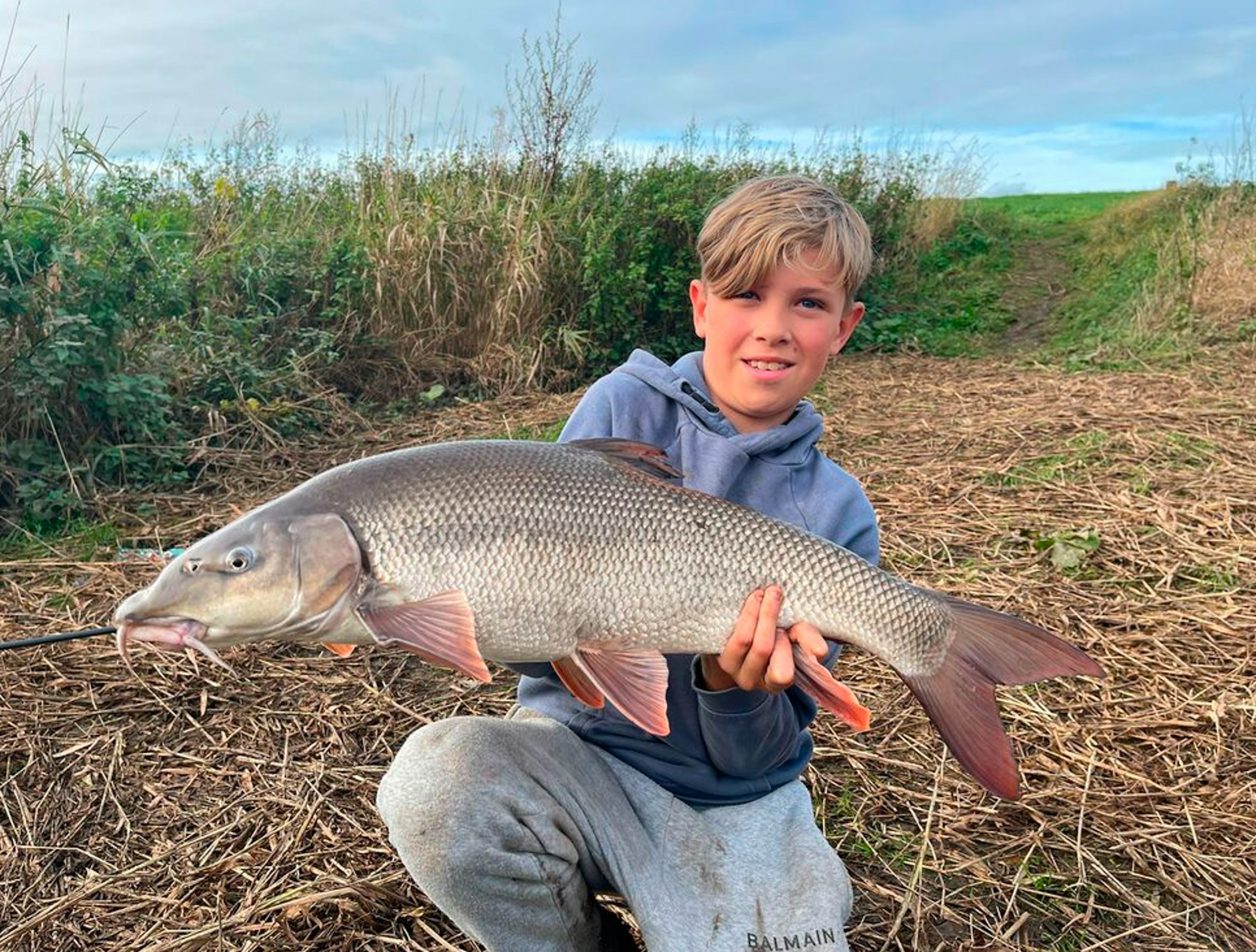 Archie Johnston fished the Trent for this 12lb 10oz barbel