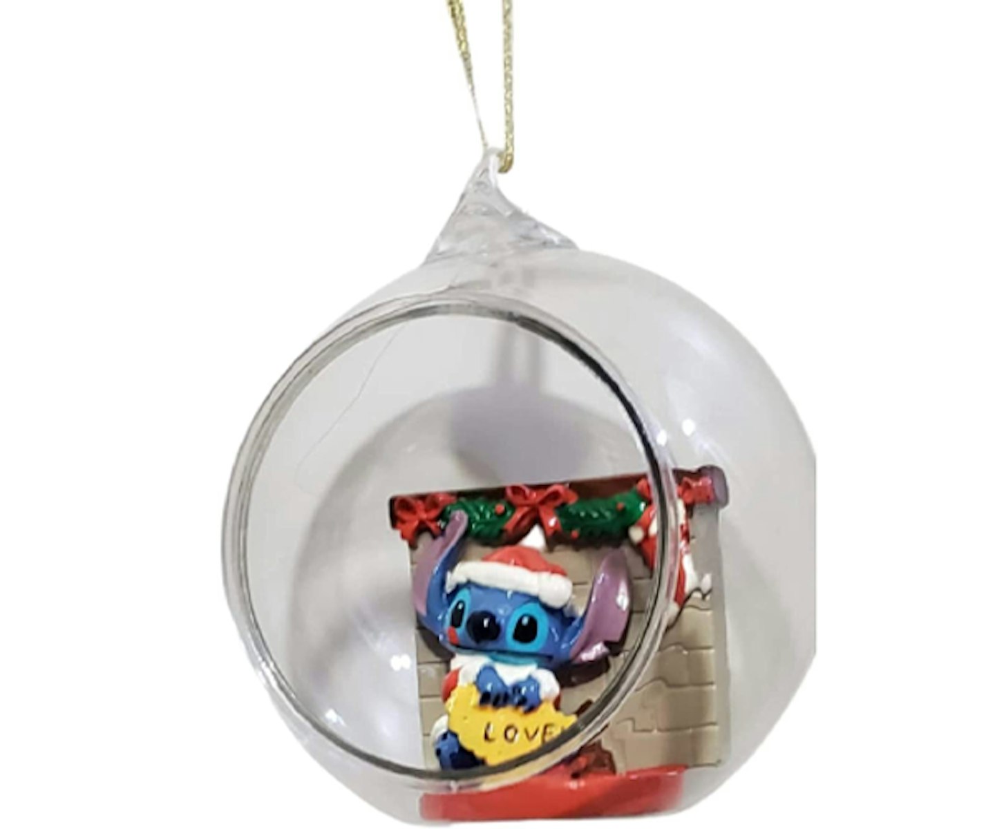 Disney Lilo & Stitch Christmas Baubles Hanging Decoration