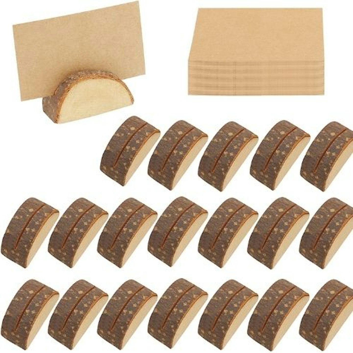 Belle Vous Semi-Circle Place Card Holders (20 Pack)