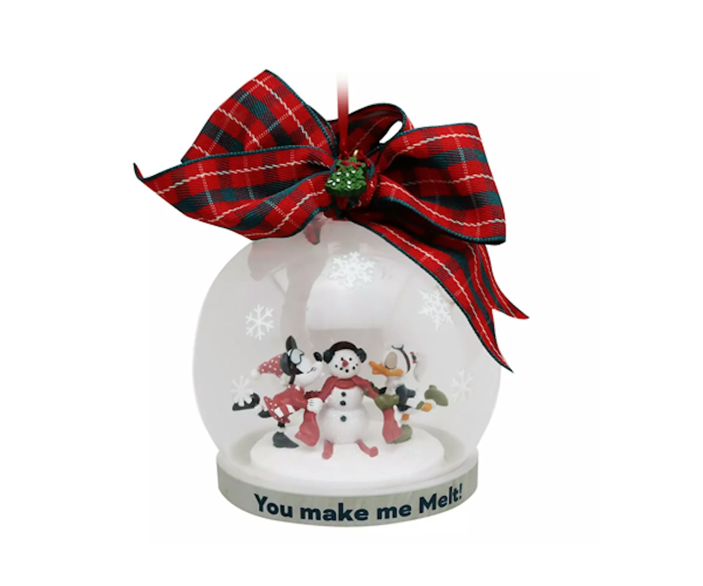 Disney Store Minnie and Daisy Globe Hanging Ornament