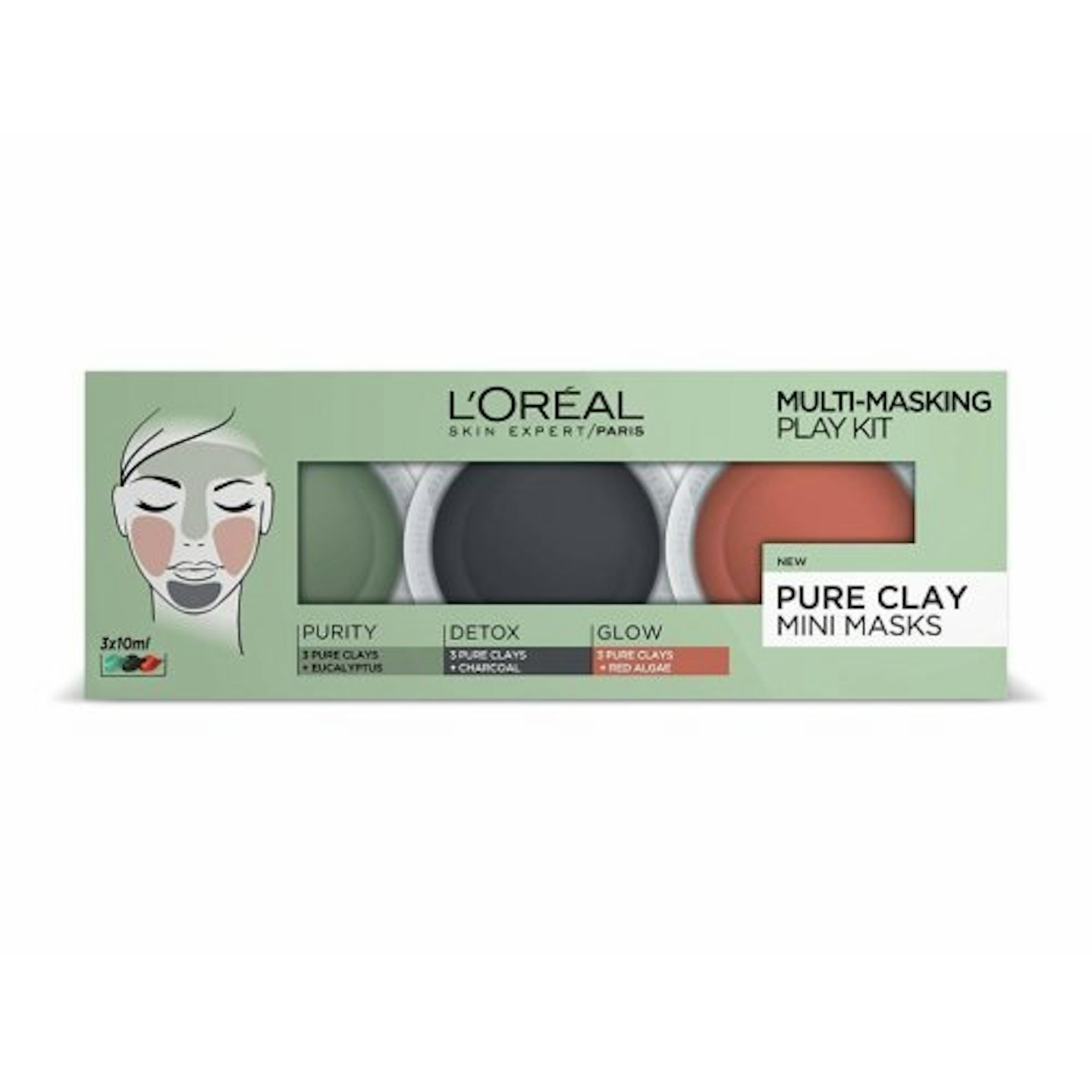 L'Oreal Pure Clay Mini Masks Multi-Masking Play Kit