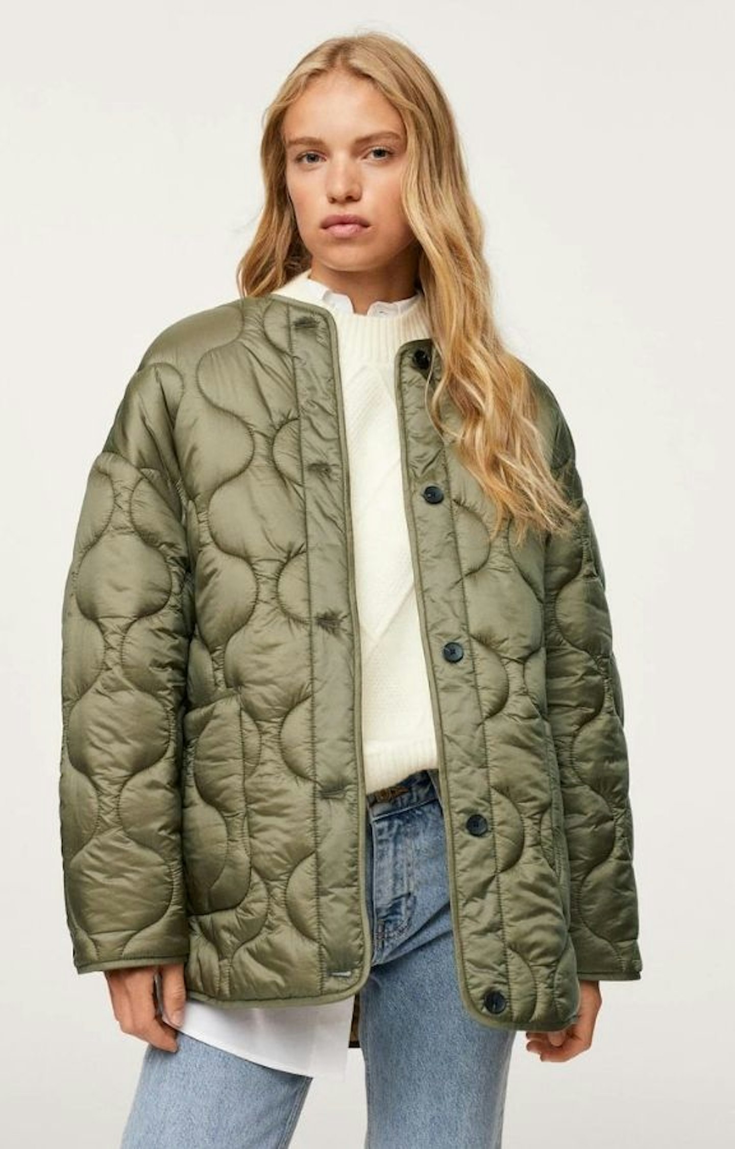 Satin quilted jacket