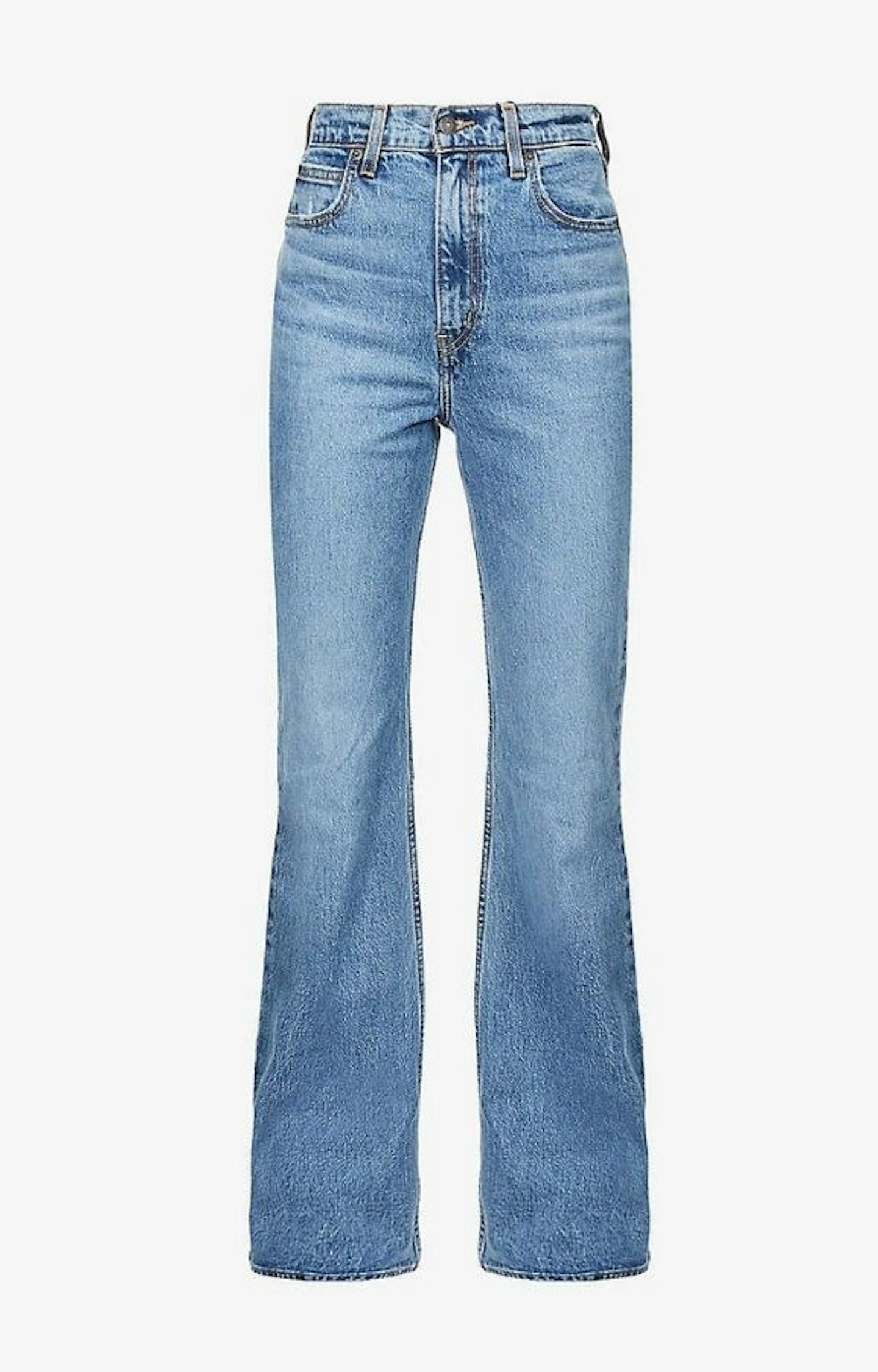 70s High Flare flared high-rise stretch-denim jeans