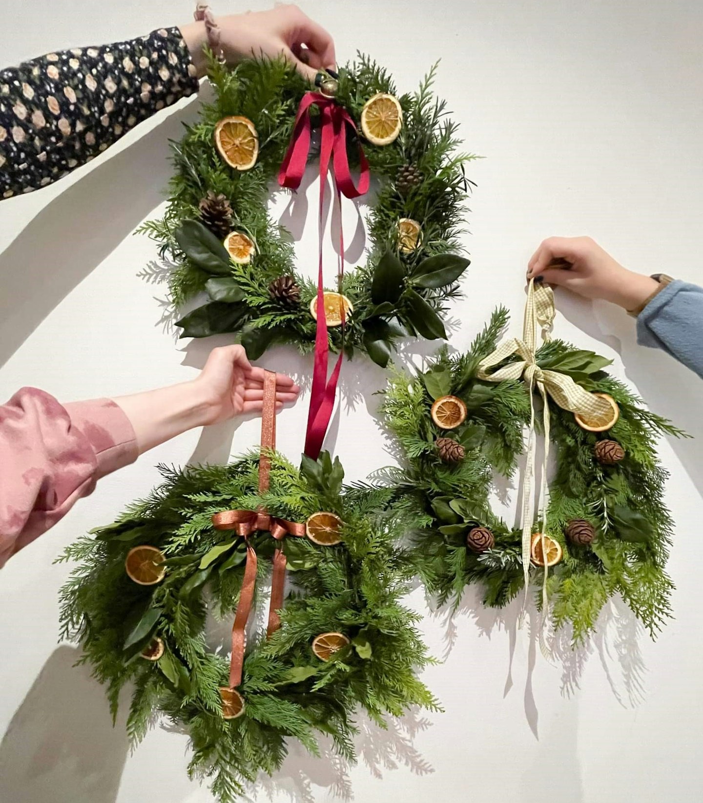 Homemade Christmas wreaths
