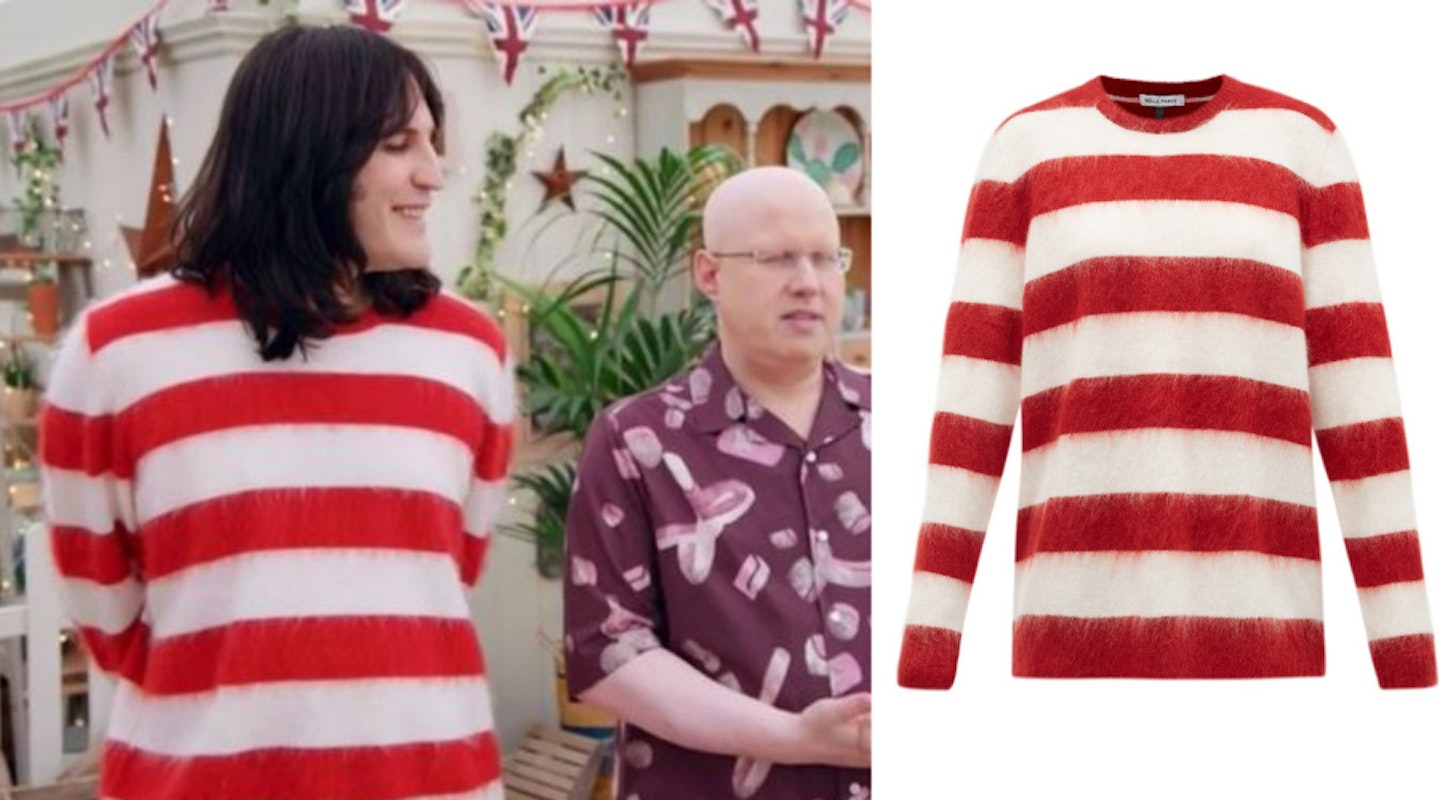 Noel's Red and White Striped Jumper