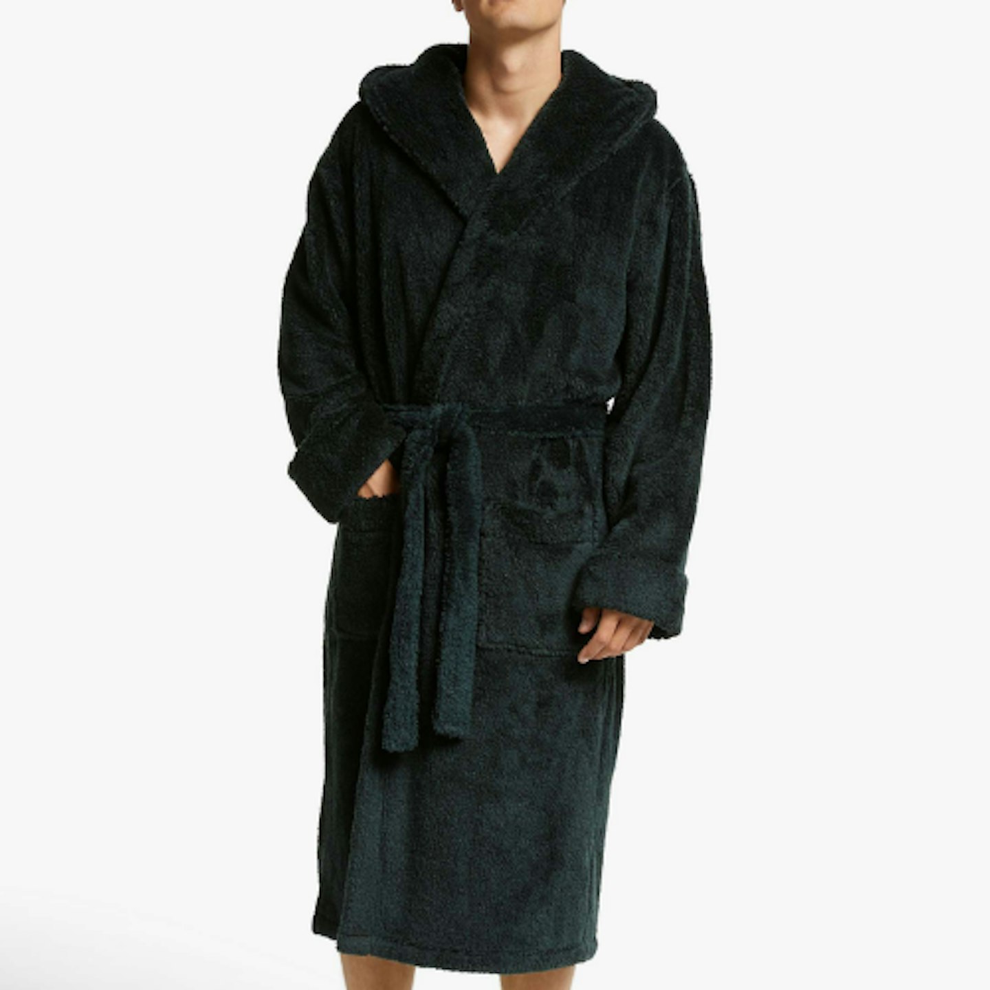 John Lewis & Partners High Pile Hooded Robe