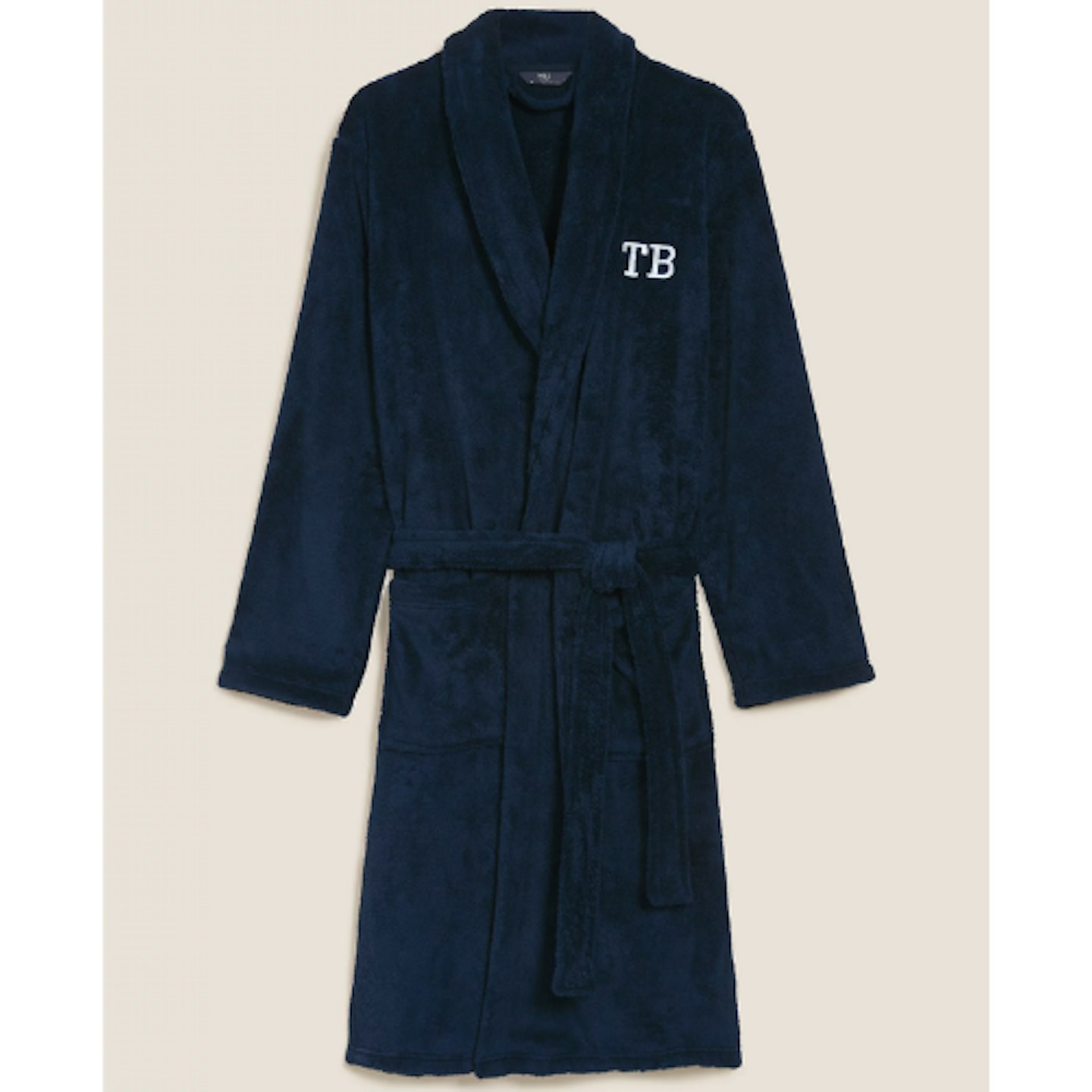 M&S Collection Personalised Menu2019s Supersoft Dressing Gown