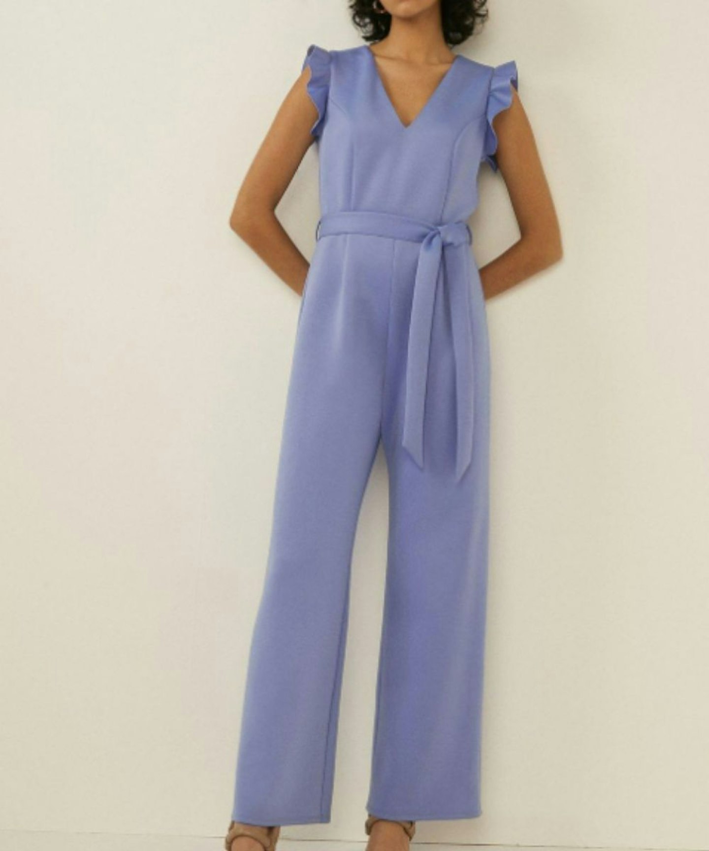 Oasis Tie Waist Scuba Jumpsuit