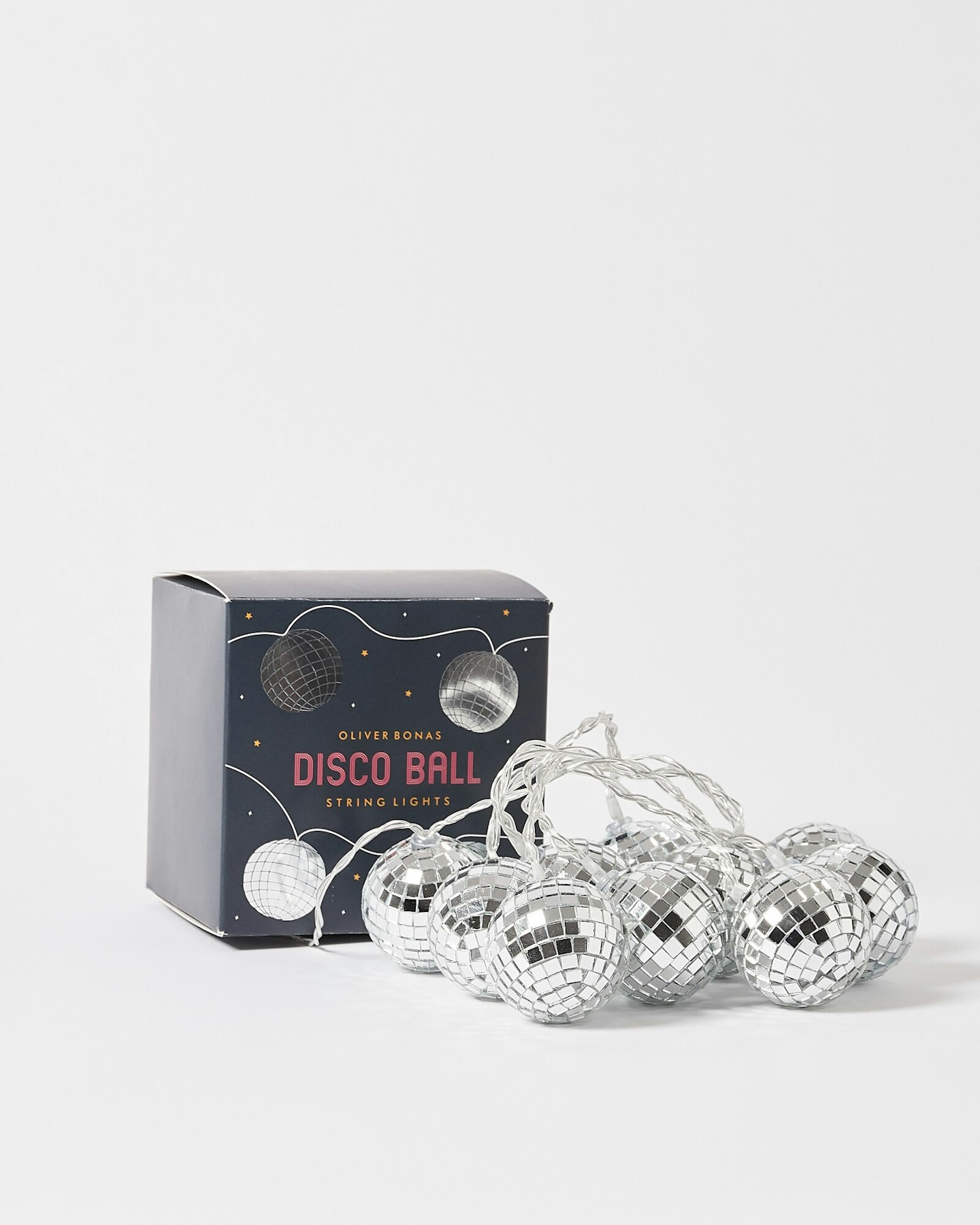 Lorie Glass Disco Ball String Lights
