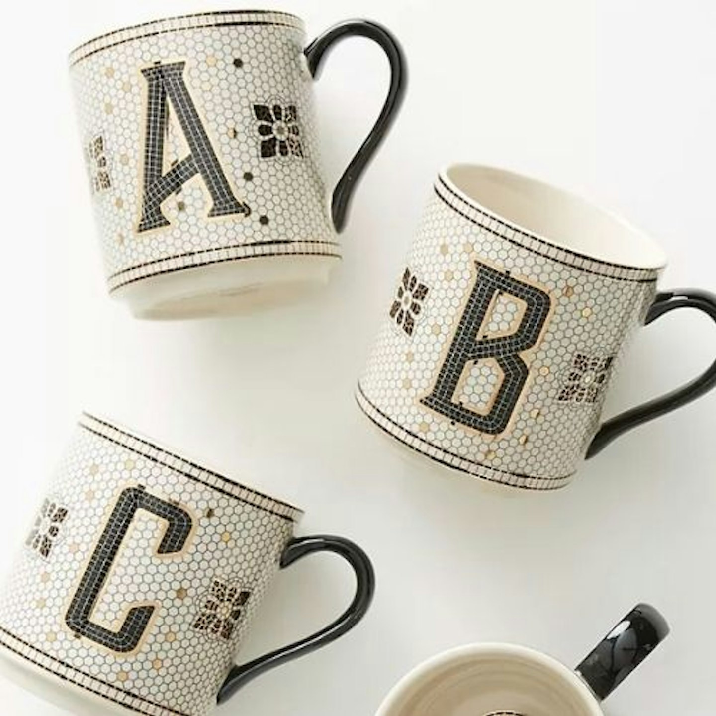 Bistro Tiled Margot Monogram Mug