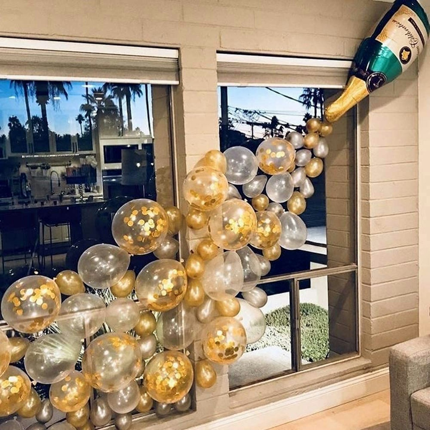 Champagne Balloon Arch