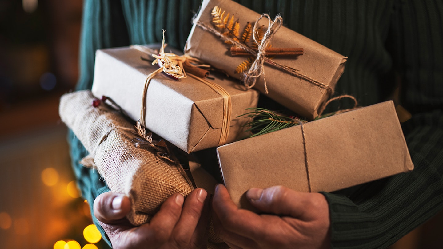 eco-friendly wrapped presents