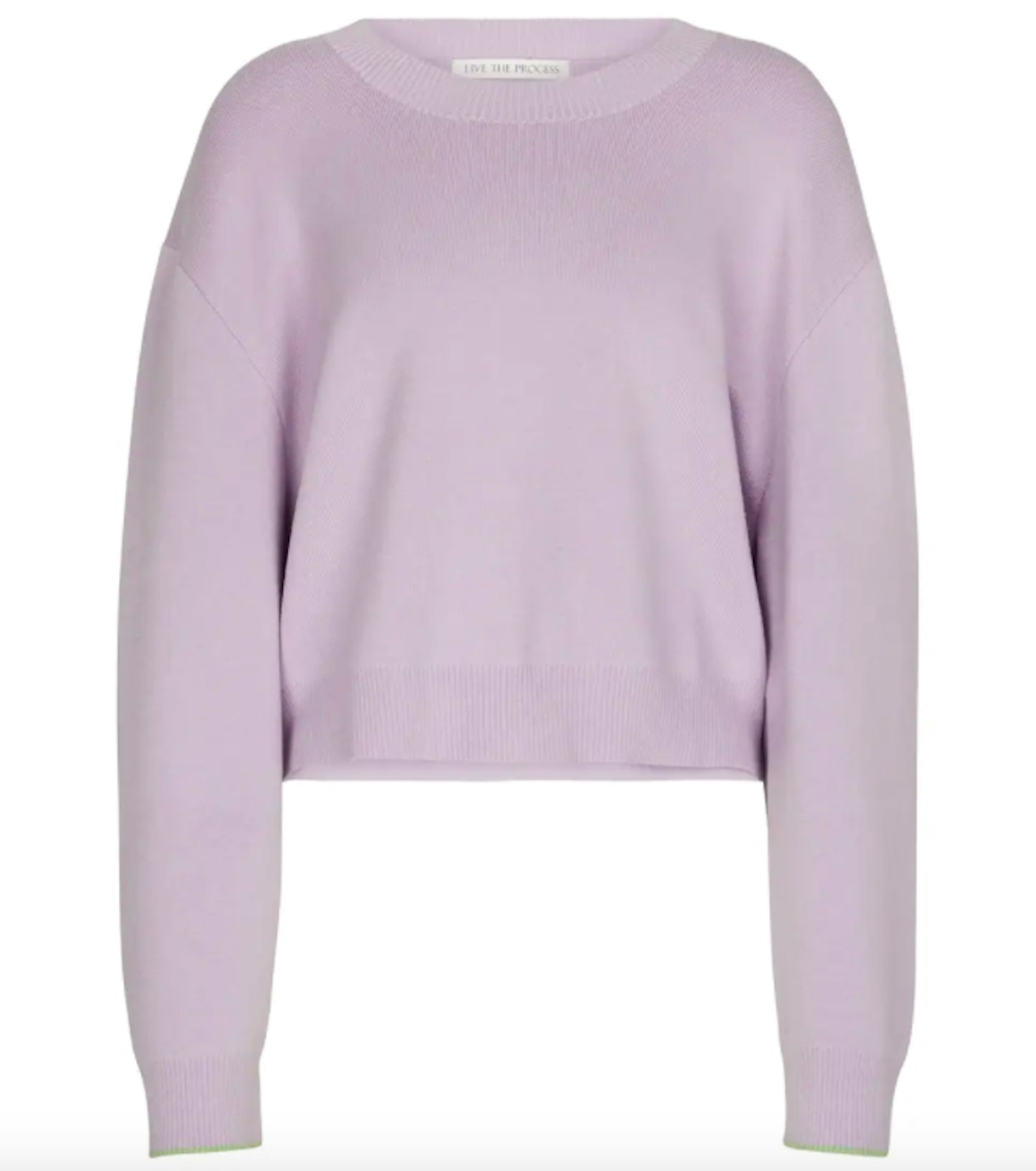 Live The Process, Nova Cropped Crew-Neck Sweater, WAS £203 NOW £81