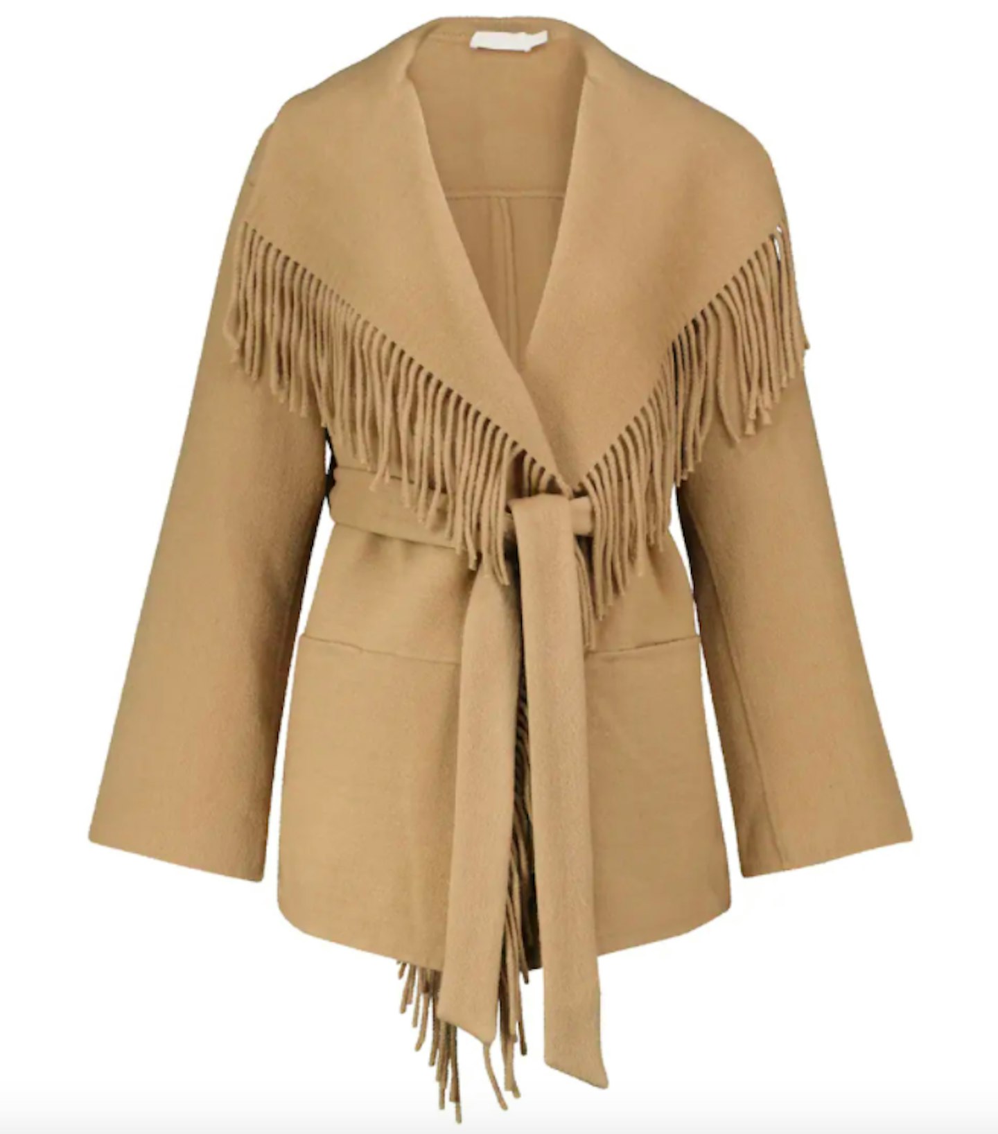 Jonathan Simkhai, Rowen Fringe-Trimmed Wool-Blend Jacket, WAS £575 NOW £402
