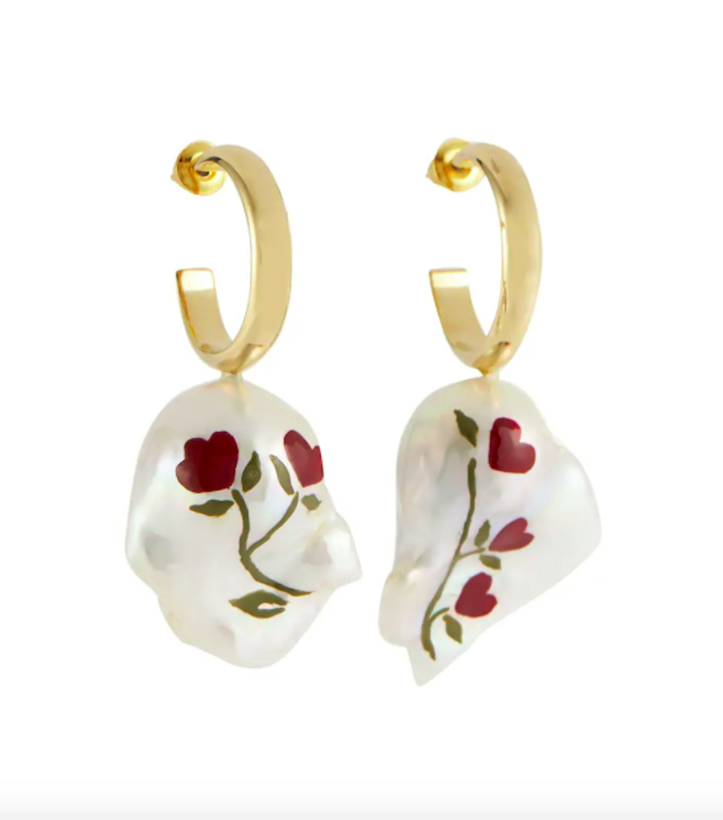 Simone Rocha, Hand-Painted Baroque Pearl Earrings, WAS £395 NOW £237
