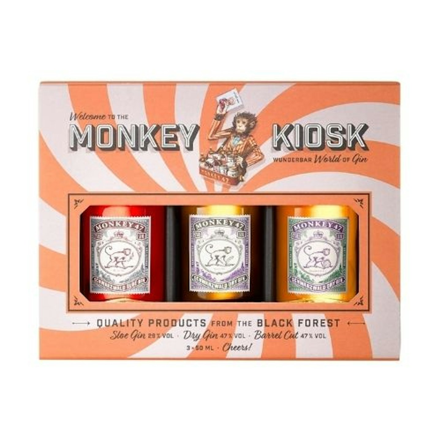 Monkey 47 Kiosk Gin Gift Set (3 x 5 cl)