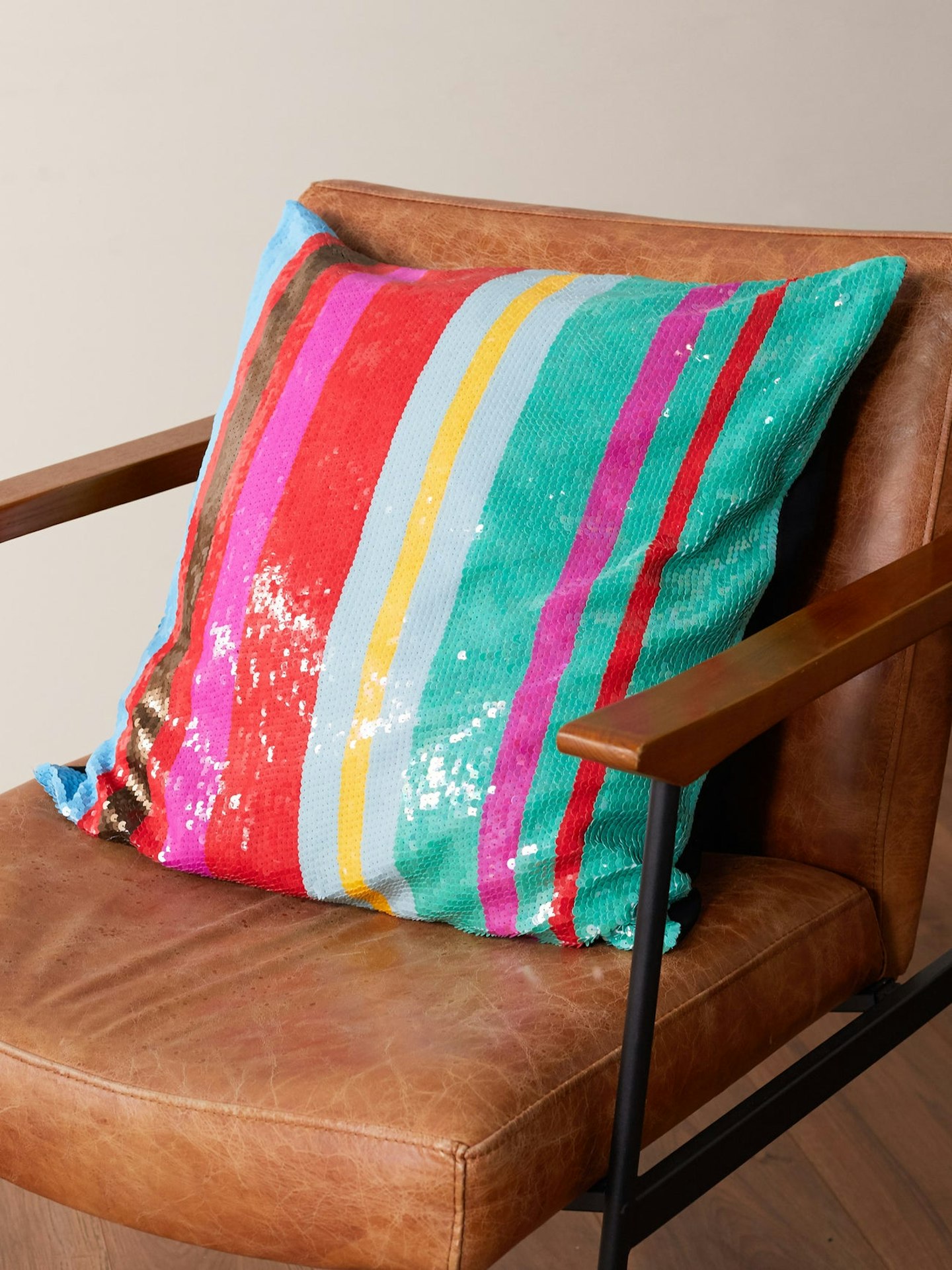 Thursday – Ashish, Sequin Striped Cushion, £295