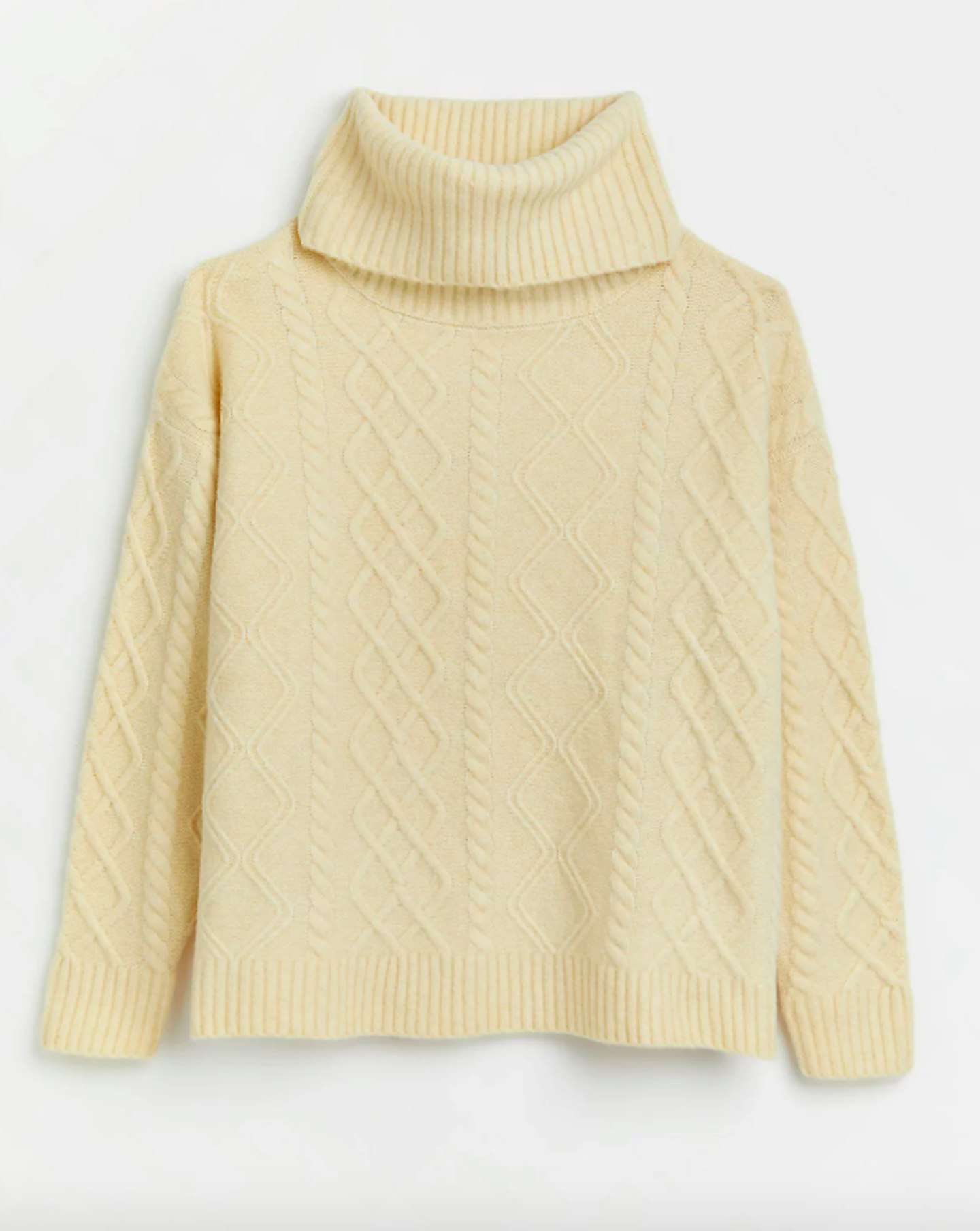 Cream Cable-Knit Jumper, WAS £48 NOW £35