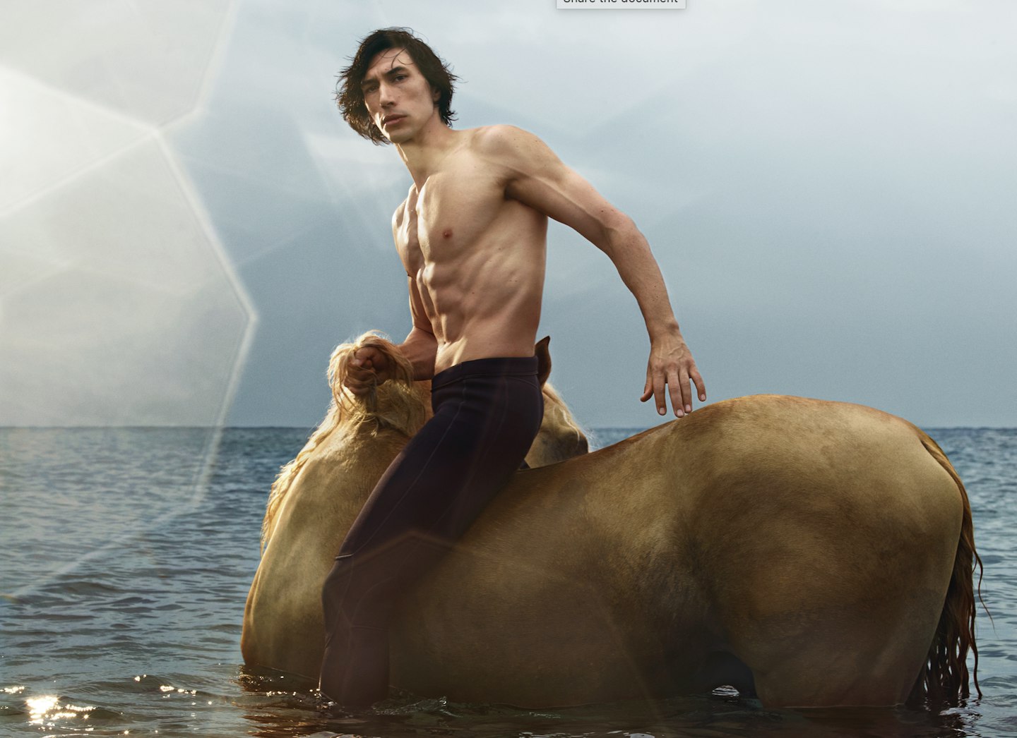 3. Adam Driver On A Horse