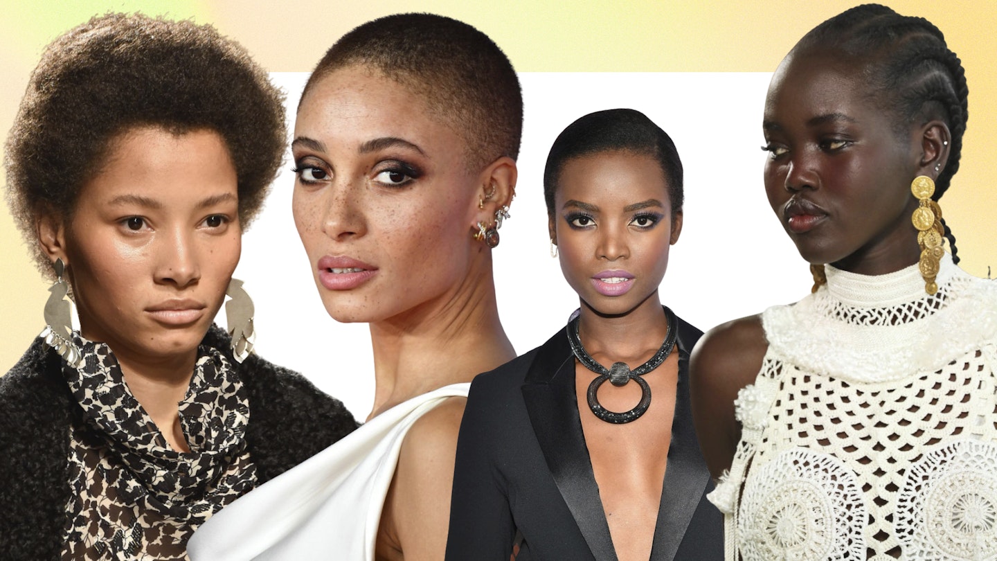 Images of models with short afro hairstyles