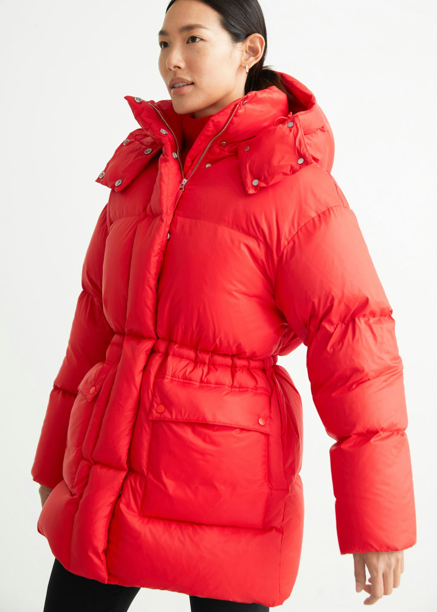 Hooded Down Puffer Coat, WAS £205 NOW £134