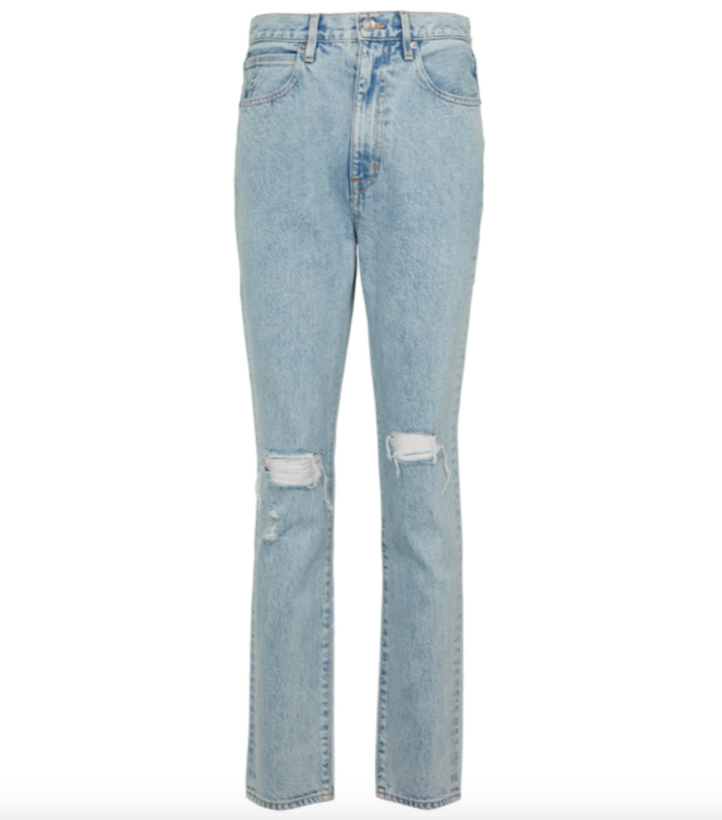 SLVRLAKE, Beatnik High-Rise Distressed Jeans, WAS £355 NOW £248