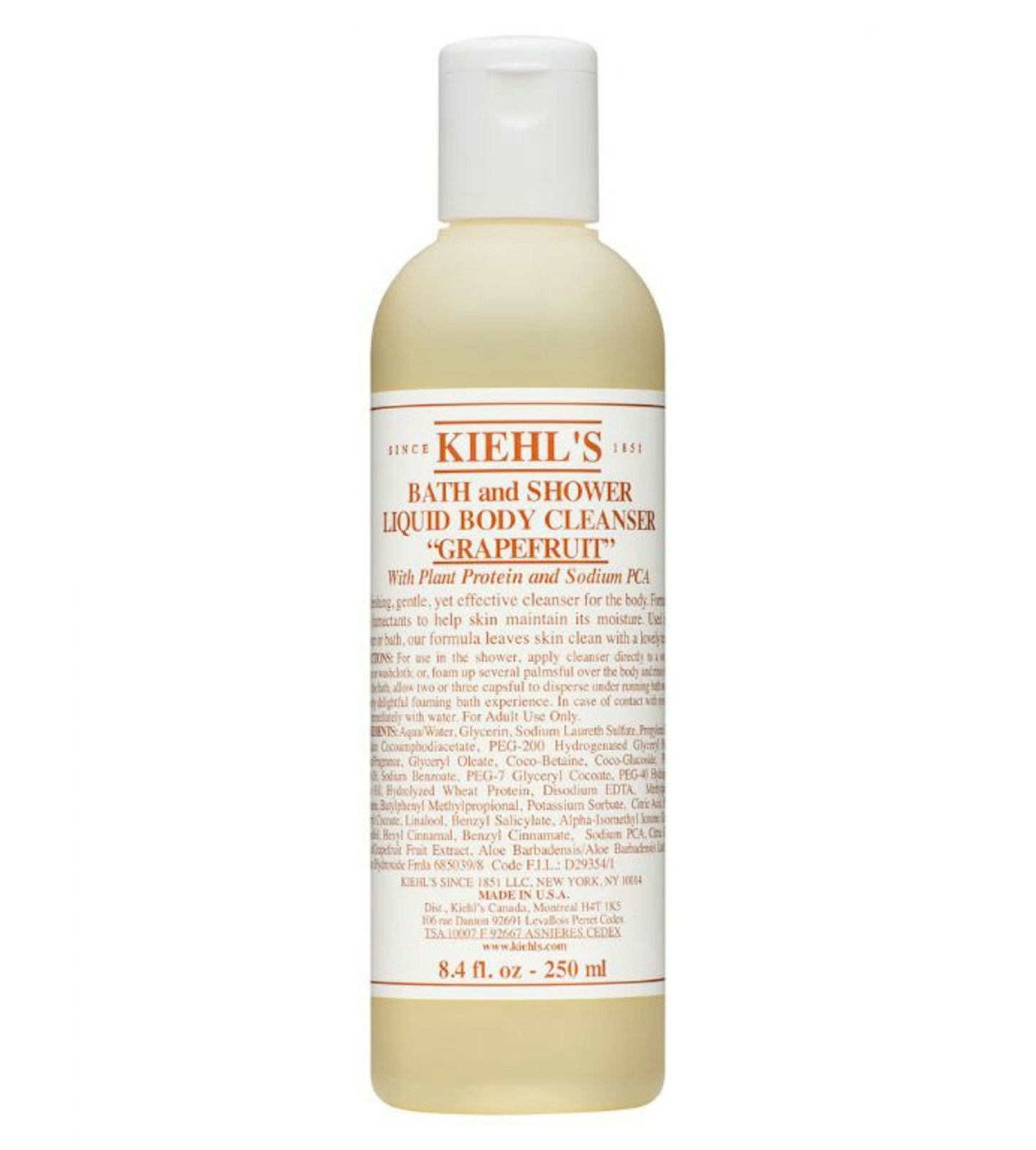 Kiehl's Bath And Shower Liquid Body Cleanser in Grapefruit