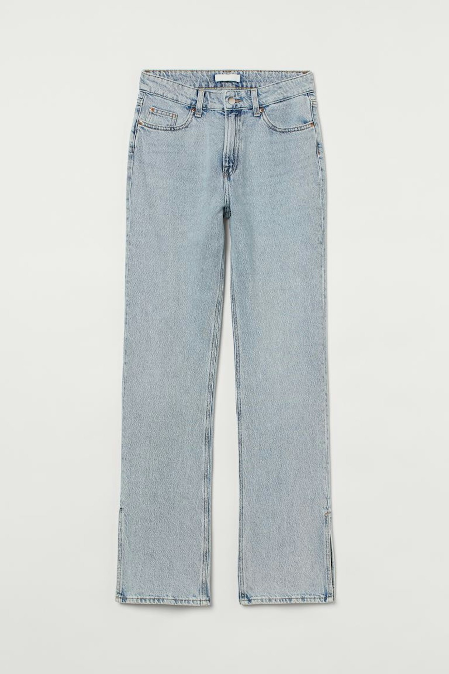 Straight High Split Jeans, WAS £29.99 NOW £15