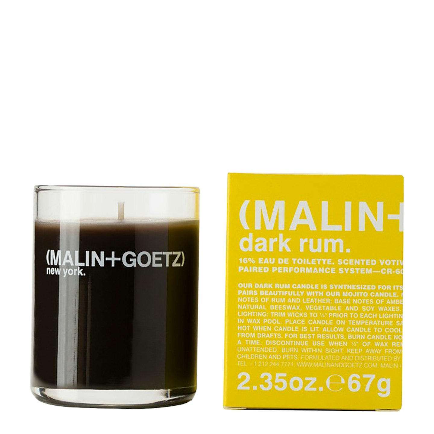MALIN + GOETZ, Dark Rum Votive Candle, £17