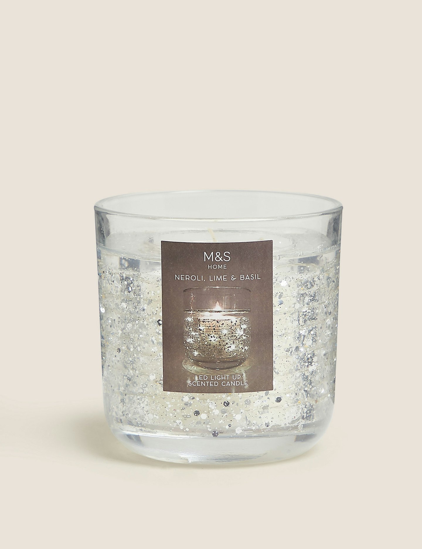 Marks and Spencer,  Neroli, Lime & Basil Light Up Candle Image 1 of 6 Neroli, Lime & Basil Light Up Candle Image 4 of 6 Neroli, Lime & Basil Light Up Candle Image 5 of 6 Neroli, Lime & Basil Light Up Candle Image 6 of 6 Neroli, Lime & Basil Light Up Candle, £9.50