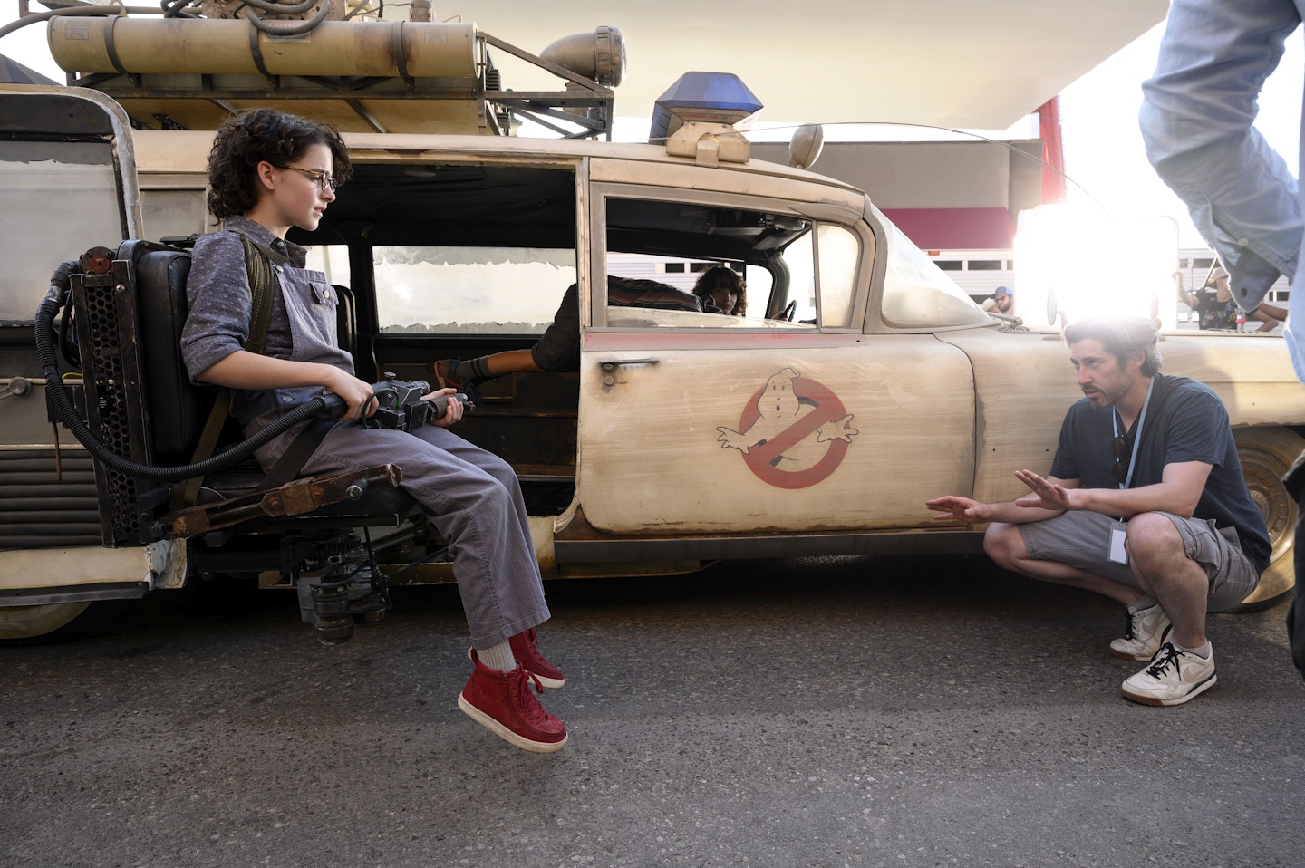 McKenna Grace and Jason Reitman on the Ghostbusters: Afterlife shoot