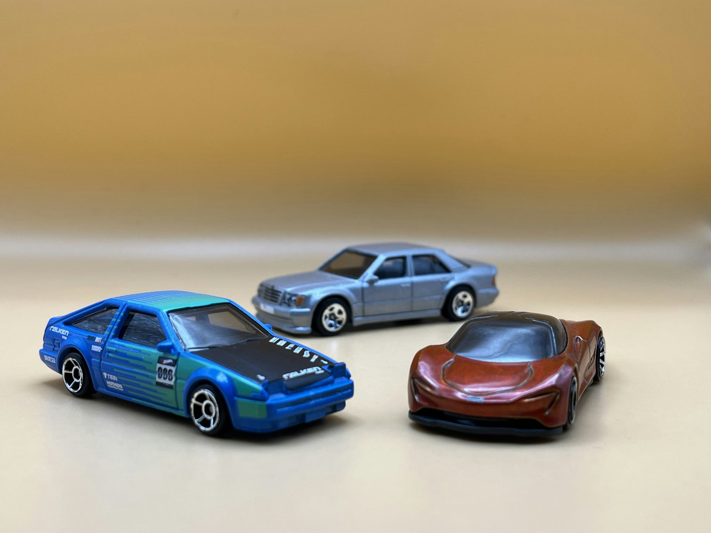 The mainline Hot Wheels models