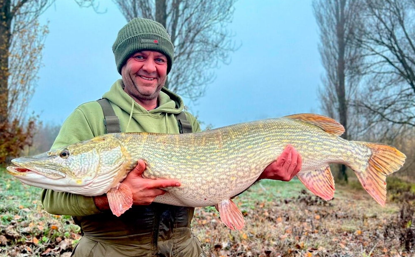Nathan Long fished Chew Valley for this 36lb 8oz pike